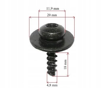 WKRĘT SPINKA TORX AUDI SEAT SKODA VW FORD 4,8X18 Producent części Inny