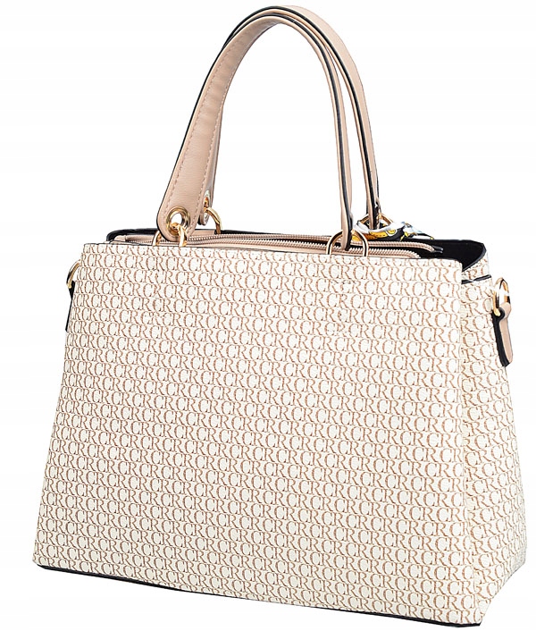 GALLANTRY TOREBKA damska KUFEREK klasyczna Do ręki MONOGRAM Materiał dominujący skóra ekologiczna