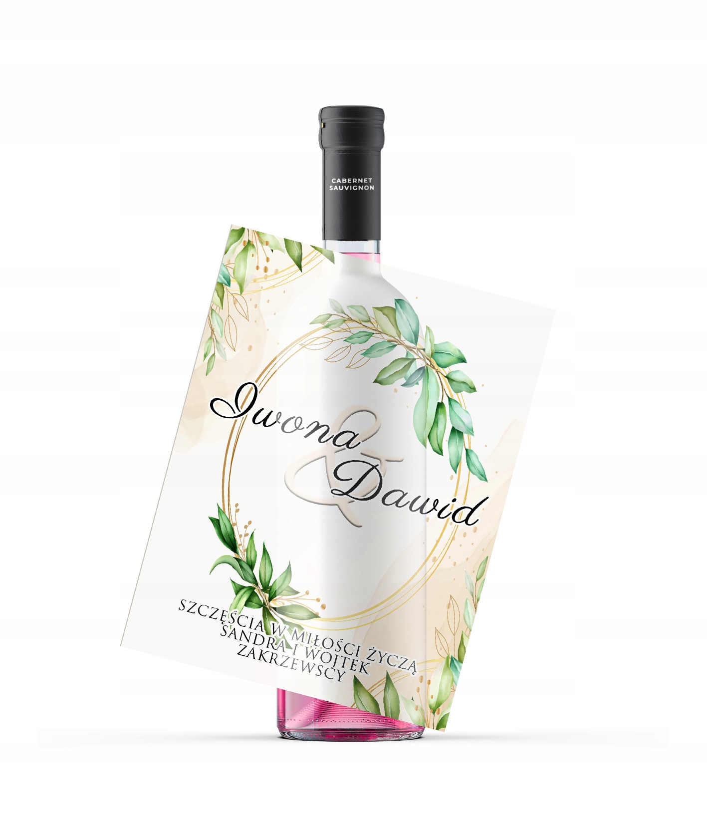 

Etykieta Wino ślub zamiast kwiatów