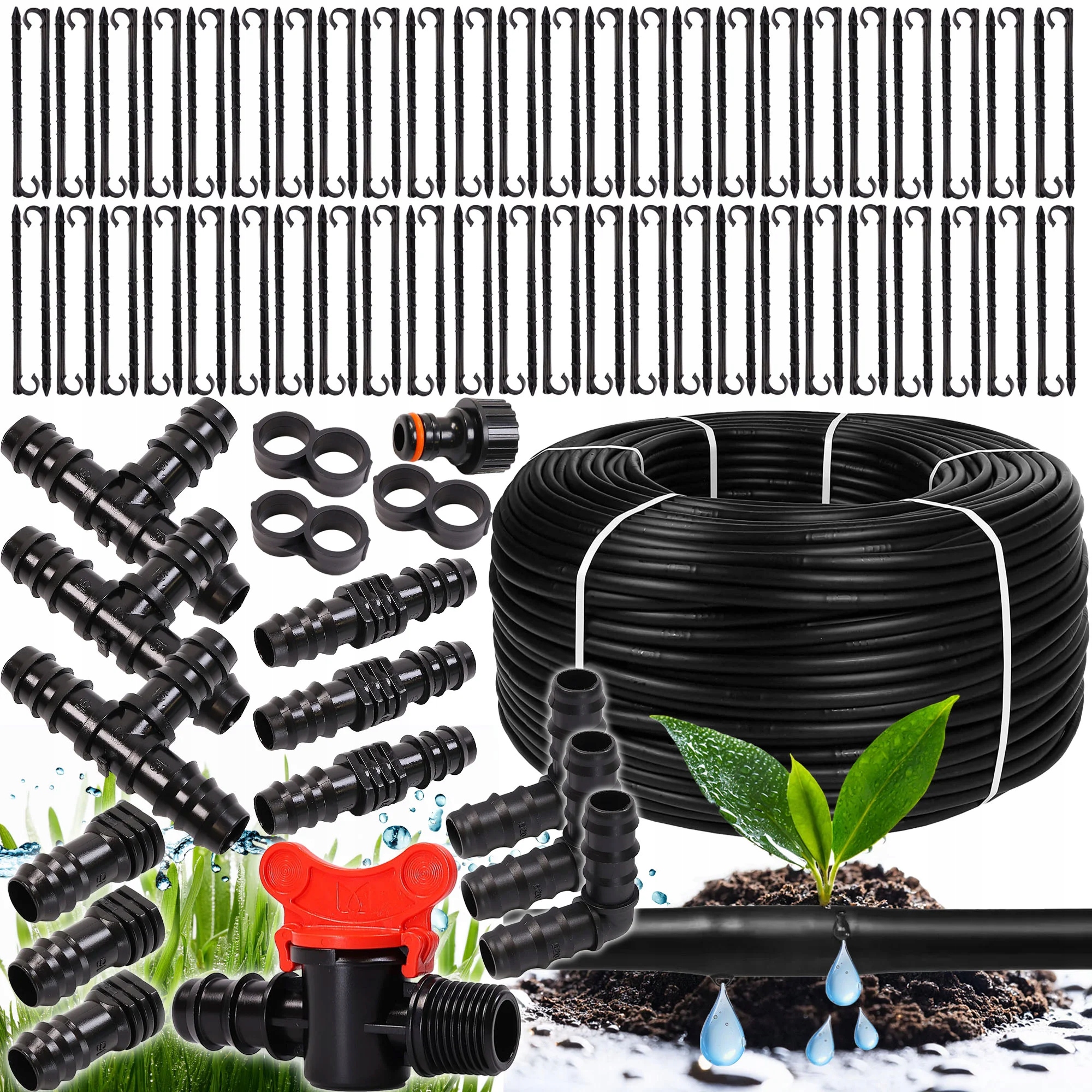 Kapková Závlaha 100 M, Kapkové Zavlažování, Hadice, 138 Dílků