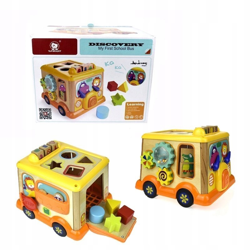 

Top Bright Discovery Drewniany Autobus Sorter