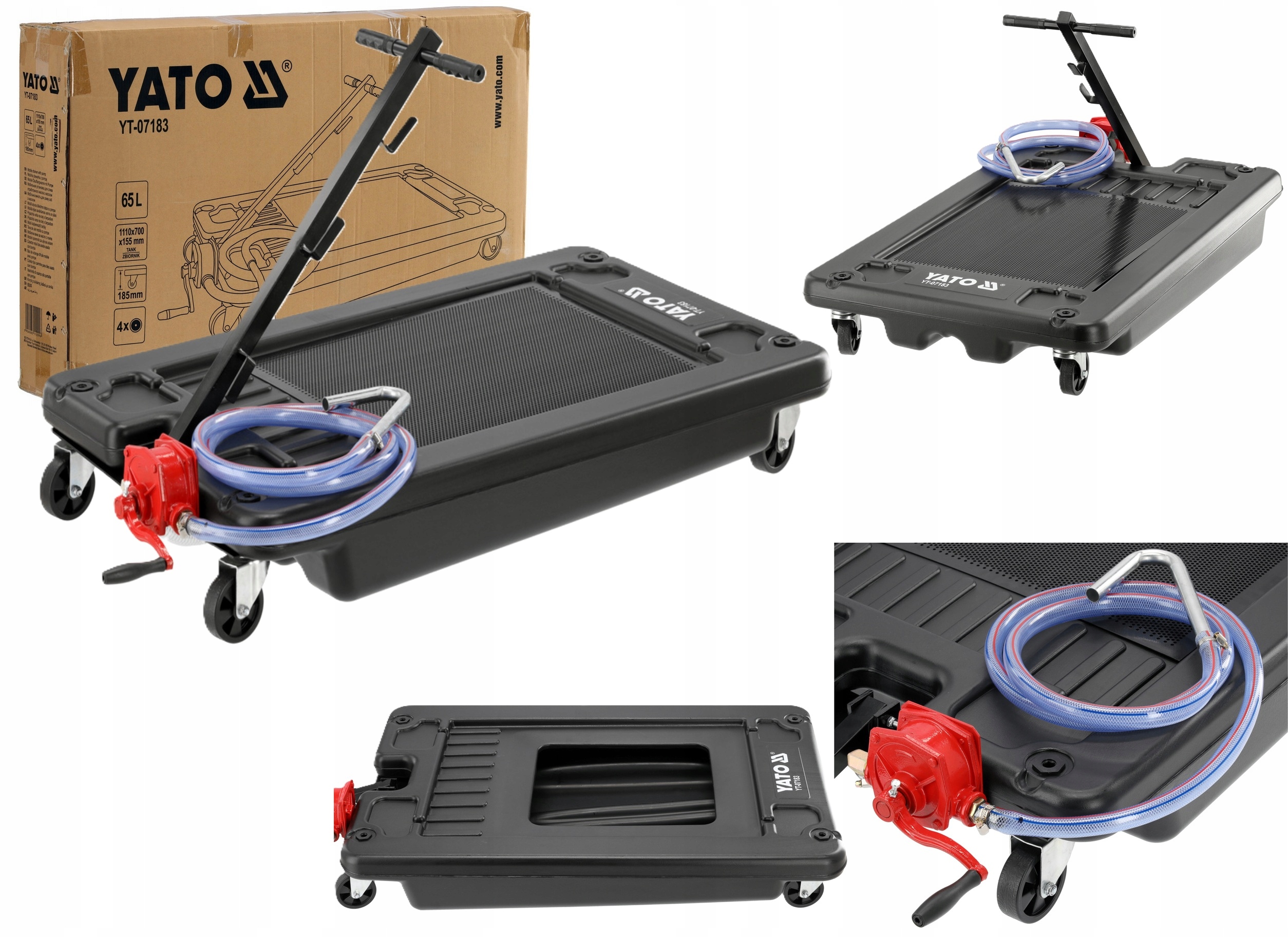 Mobilná Umývačka Na Vypúšťanie Oleja A Tekutín, Vozík S Čerpadlom 65 L YT-07183