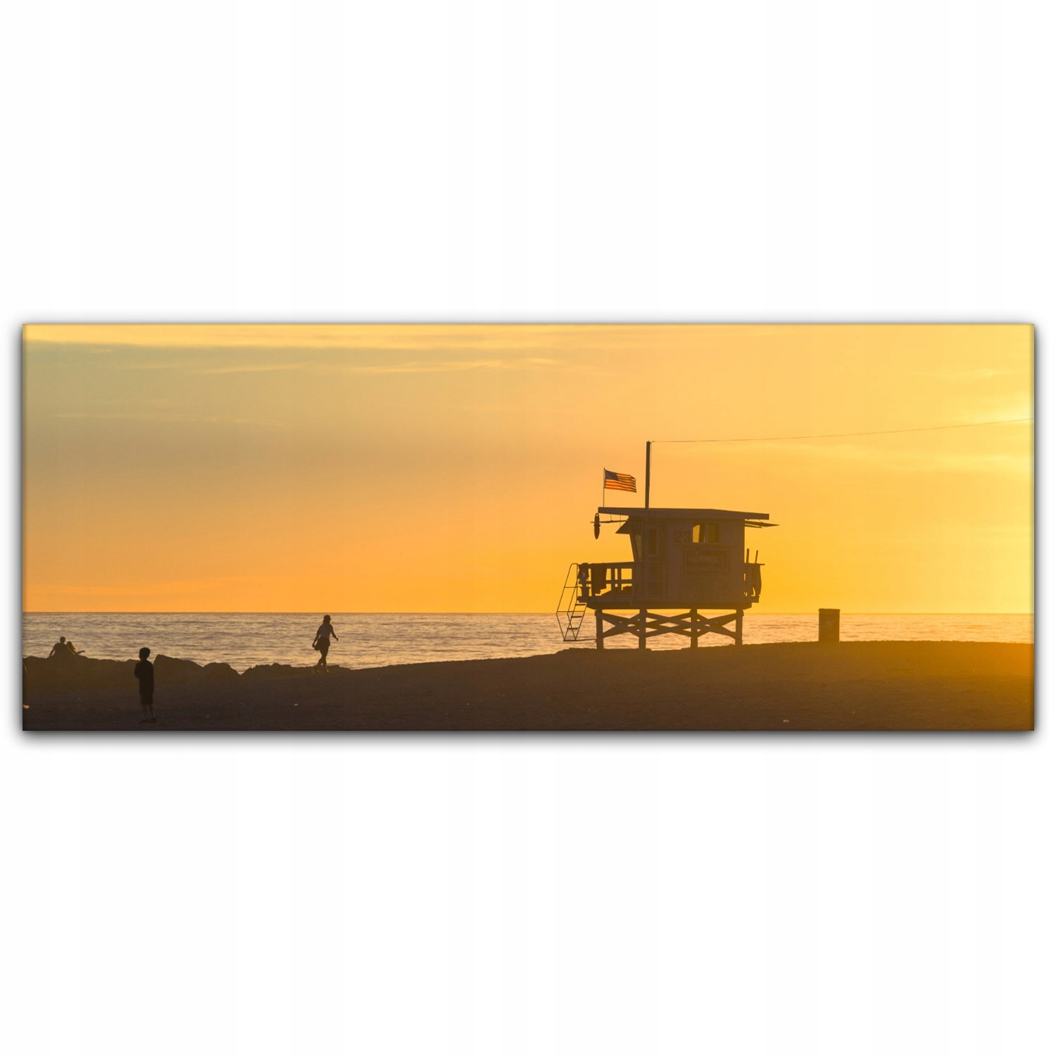 

Canvas płótno do sypialni 125x50 Plaża Los Angeles