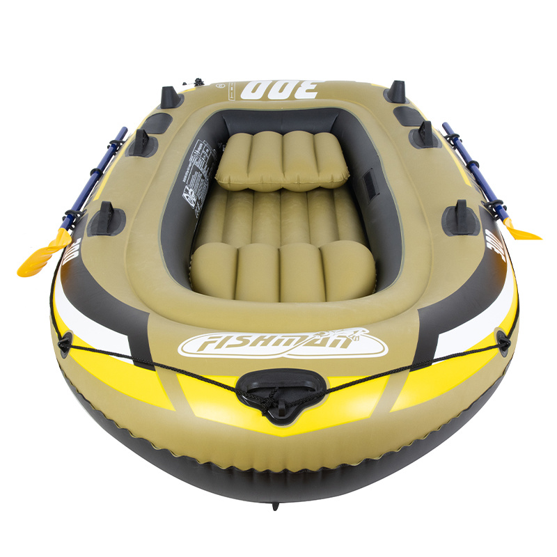 PONTON WĘDKARSKI DMUCHANY DO PŁYWANIA FISHMAN Z WIOSŁAMI 252X125 ZESTAW Model FISHMAN