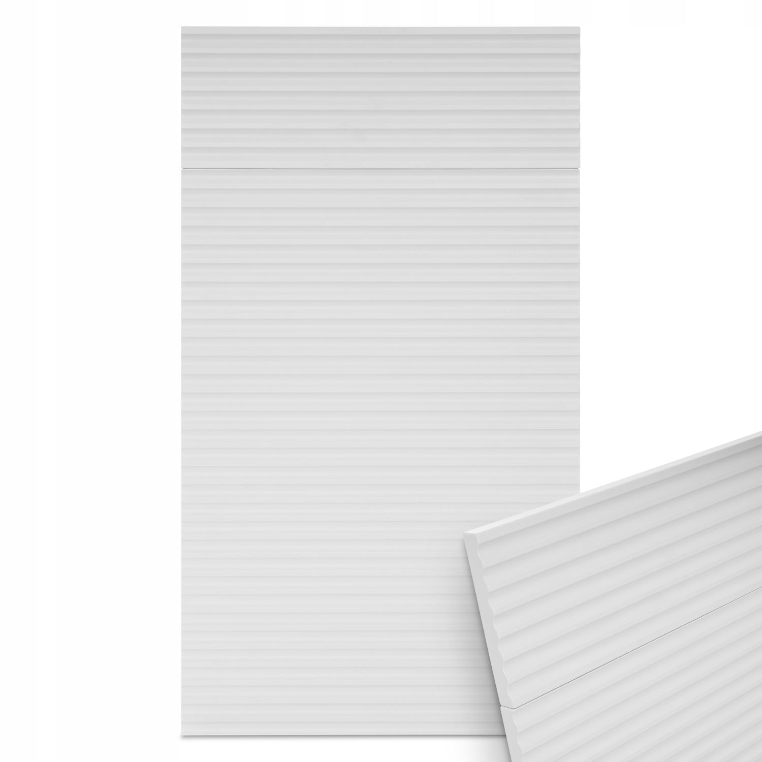 Fronty meblowe lakierowane ryflowane Fala 15 poziom na wymiar