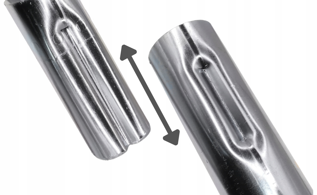 Obejma murowa UMM-150 + maszt stalowy 1m Luxon Model M150M1