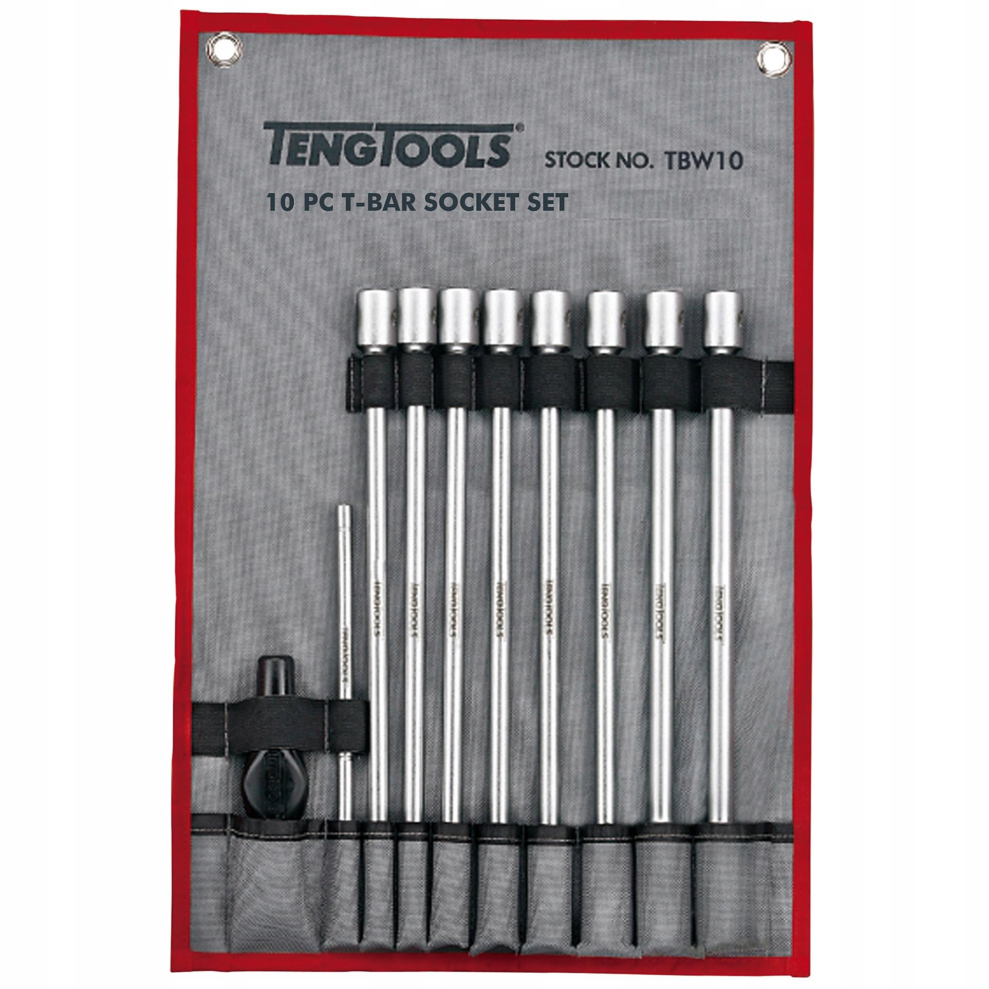 Sada nástrčných kľúčov 3/8" s priečnym gombíkom Teng Tools TBW10