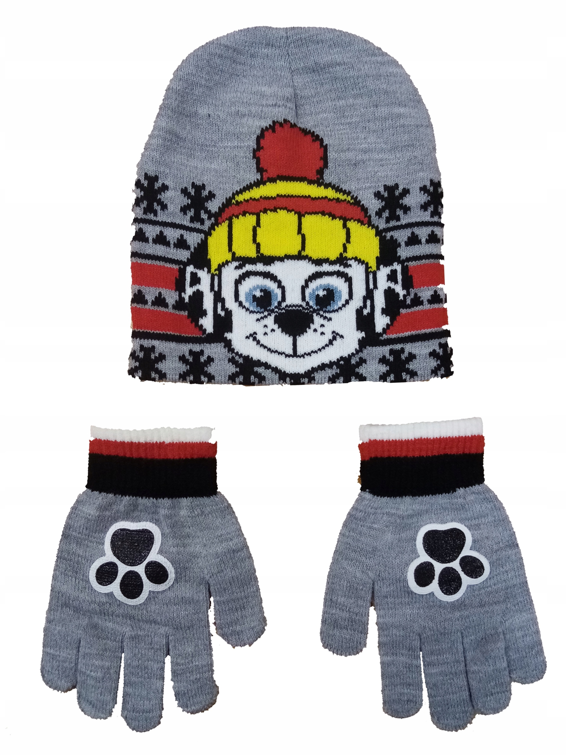

Czapka i rękawiczki Psi Patrol Marshall Komplet