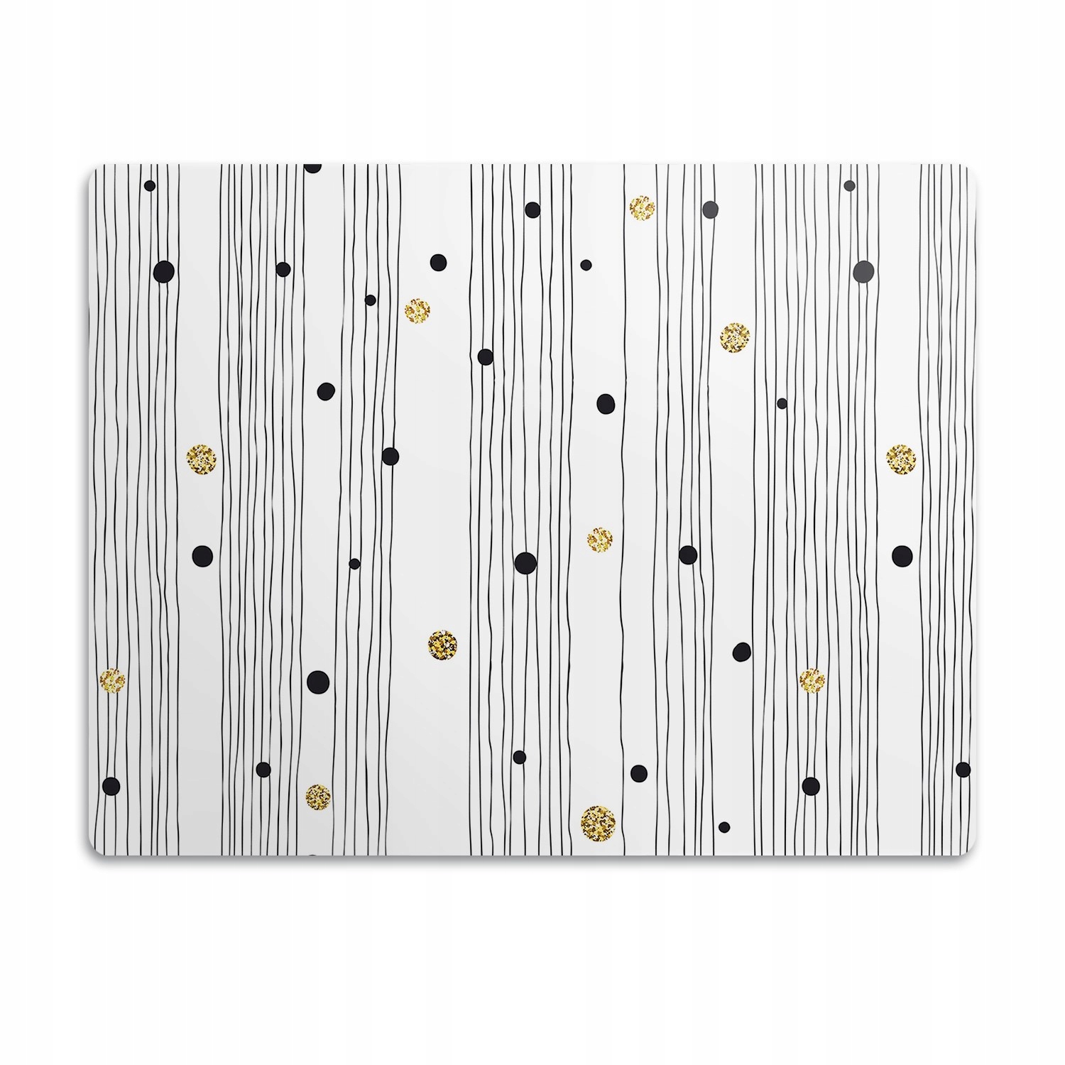 Levně Pro psa podložka pod misku Linie s tečkami 90x60