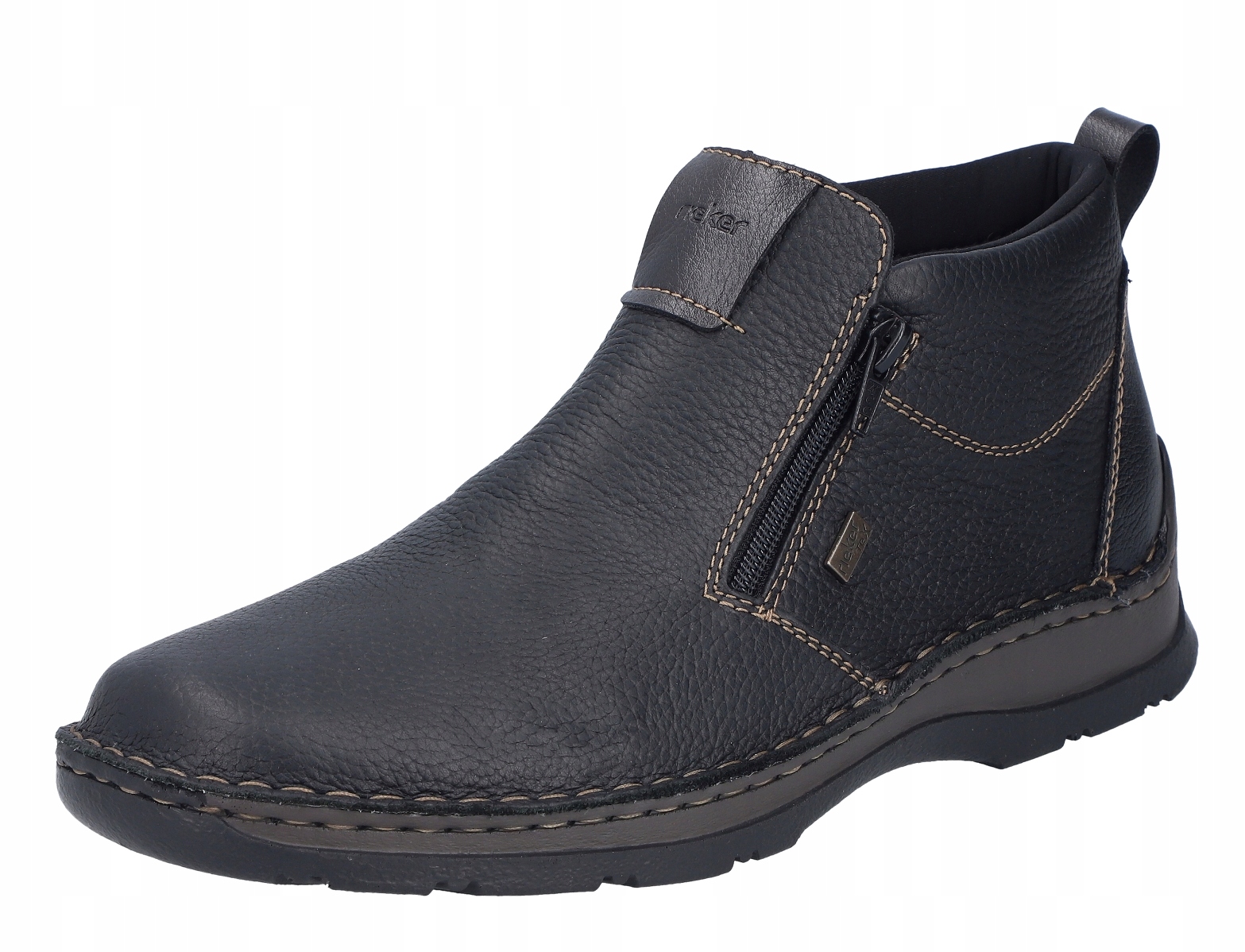 Rieker 05398-00 vel.45 černé kotníkové boty kotníkové boty Vlna Tex