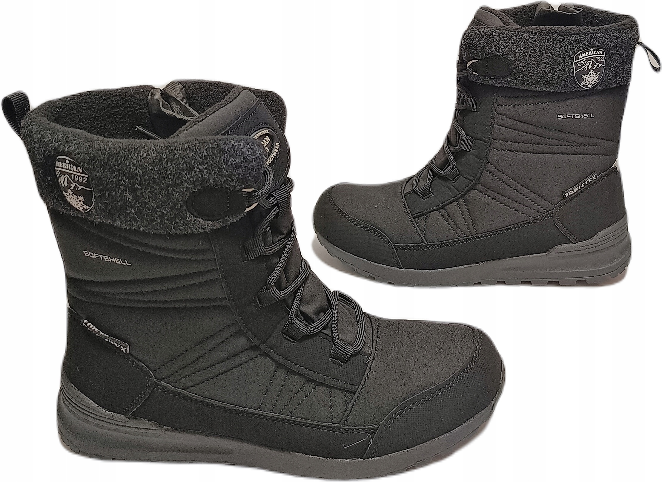 Dámské sněhule Membrána Tex American Club SN42/23 Černé vel. 38