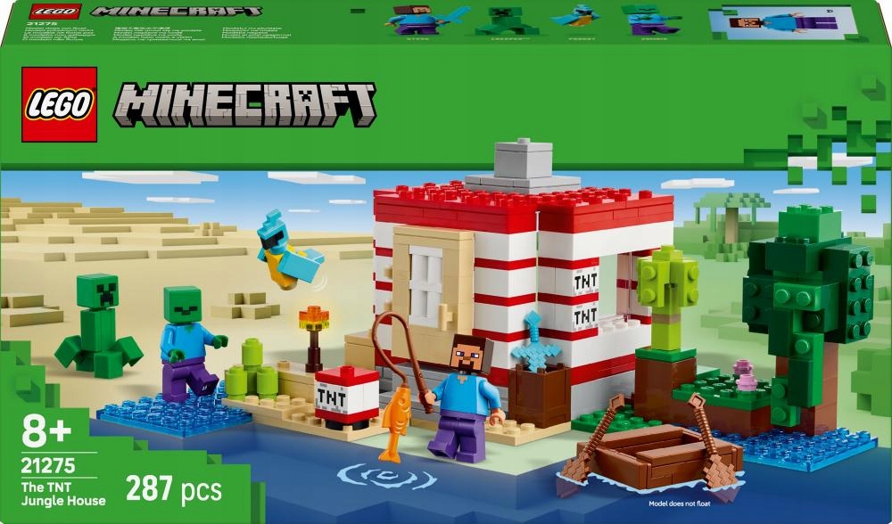 Lego 21275 Minecraft Dům Tnt v džungli