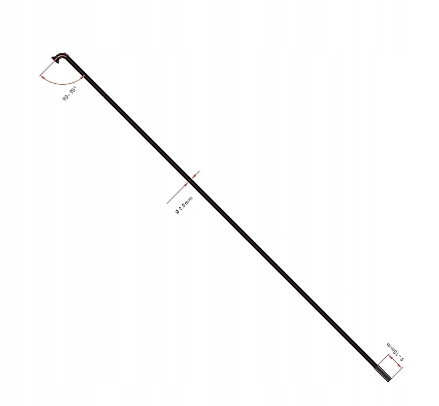

Szprychy Dt Champion 2,0 mm j-bend 290 mm