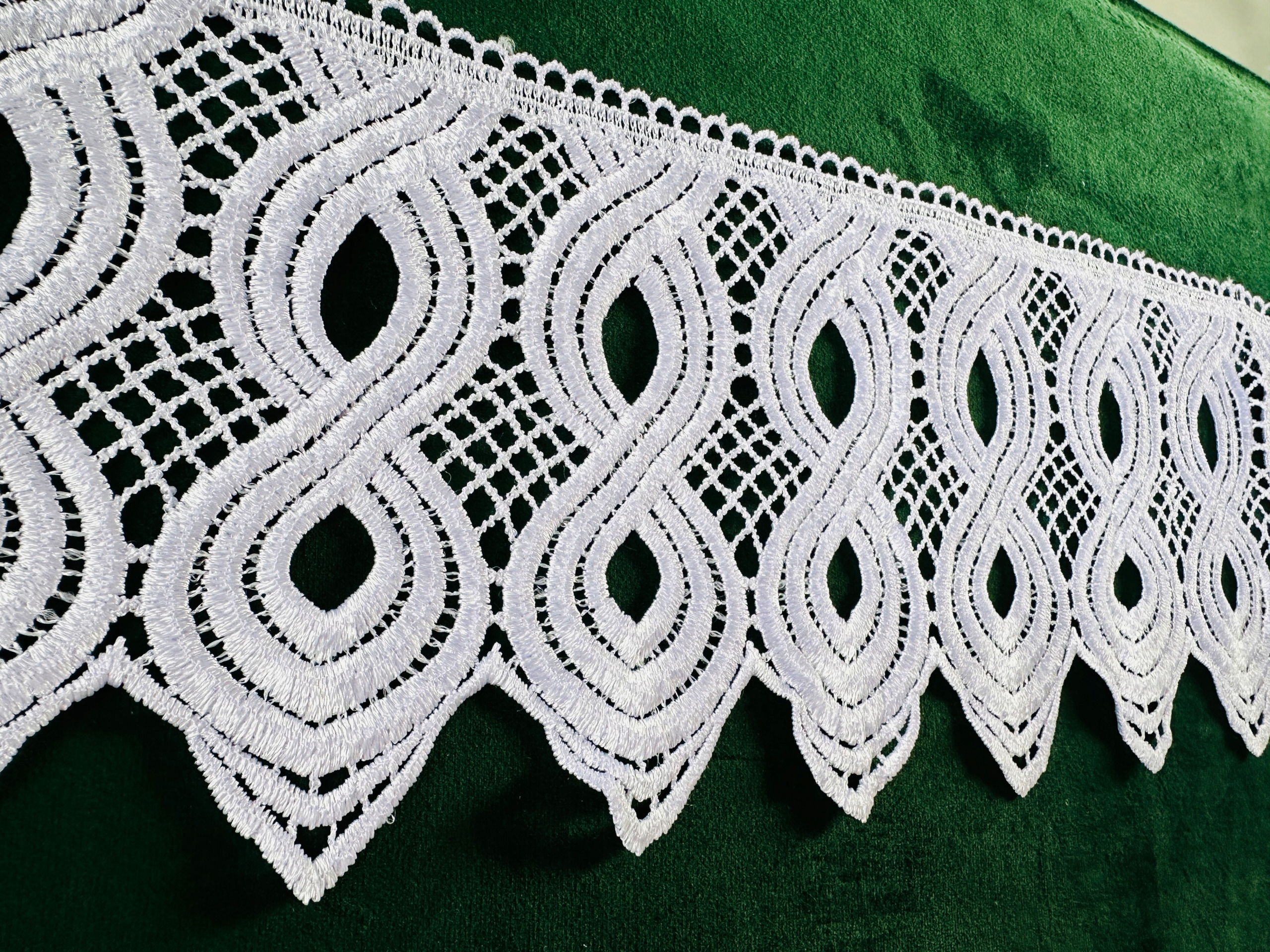 GIPIURA WZÓR ORNAMENT BIAŁA KRONKA FIRANA DEKORACJA DOMU FAJNY STYL NOWOŚĆ Kod producenta new design