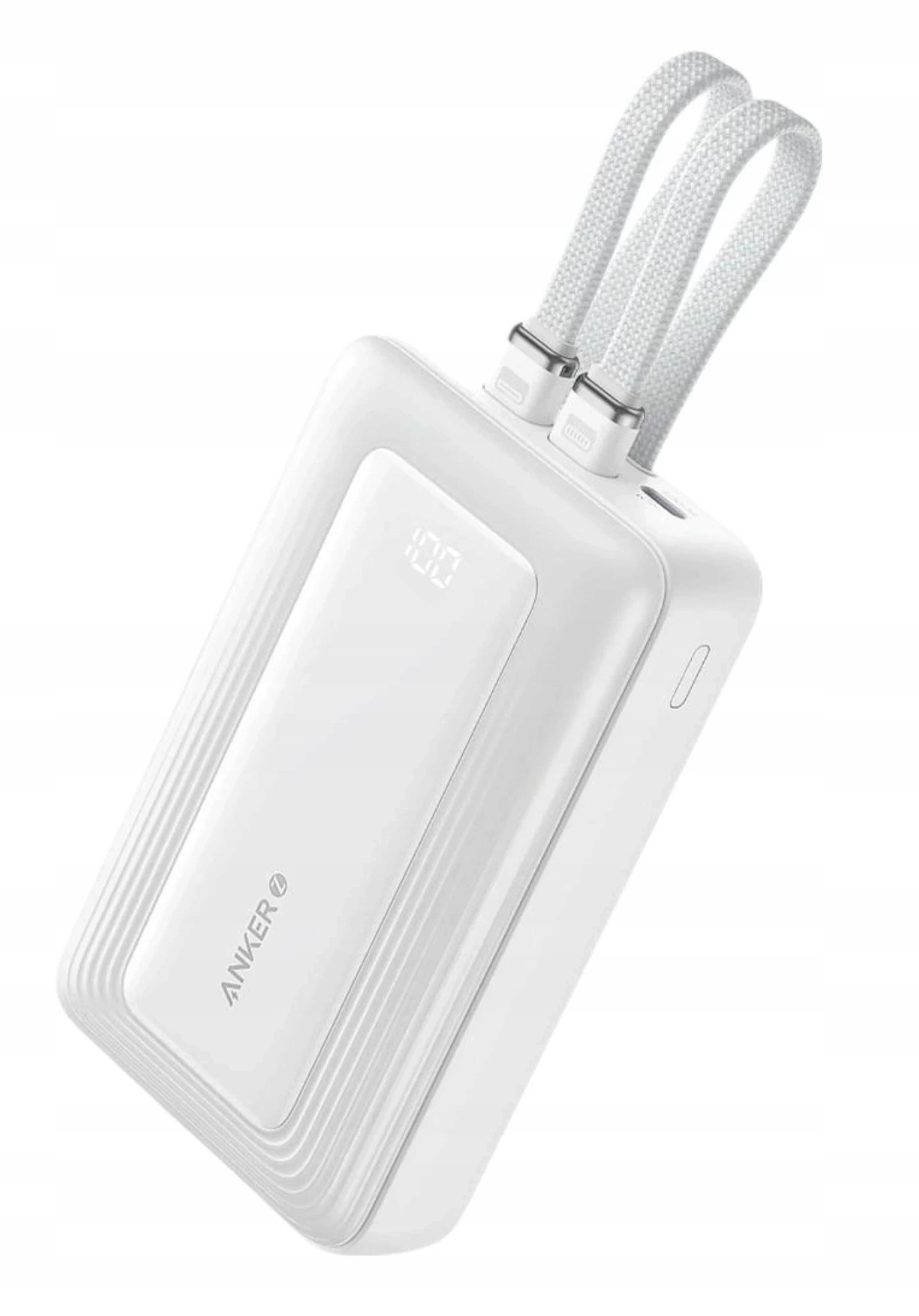 Anker Zolo (A1689H21) 20000mAh 30W wbudowany kabel USB-C Biały