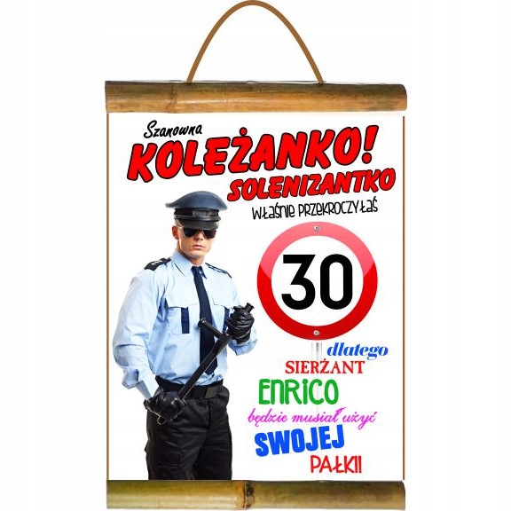 

Śmieszny na 30-stkę Dyplom dla Kobiety