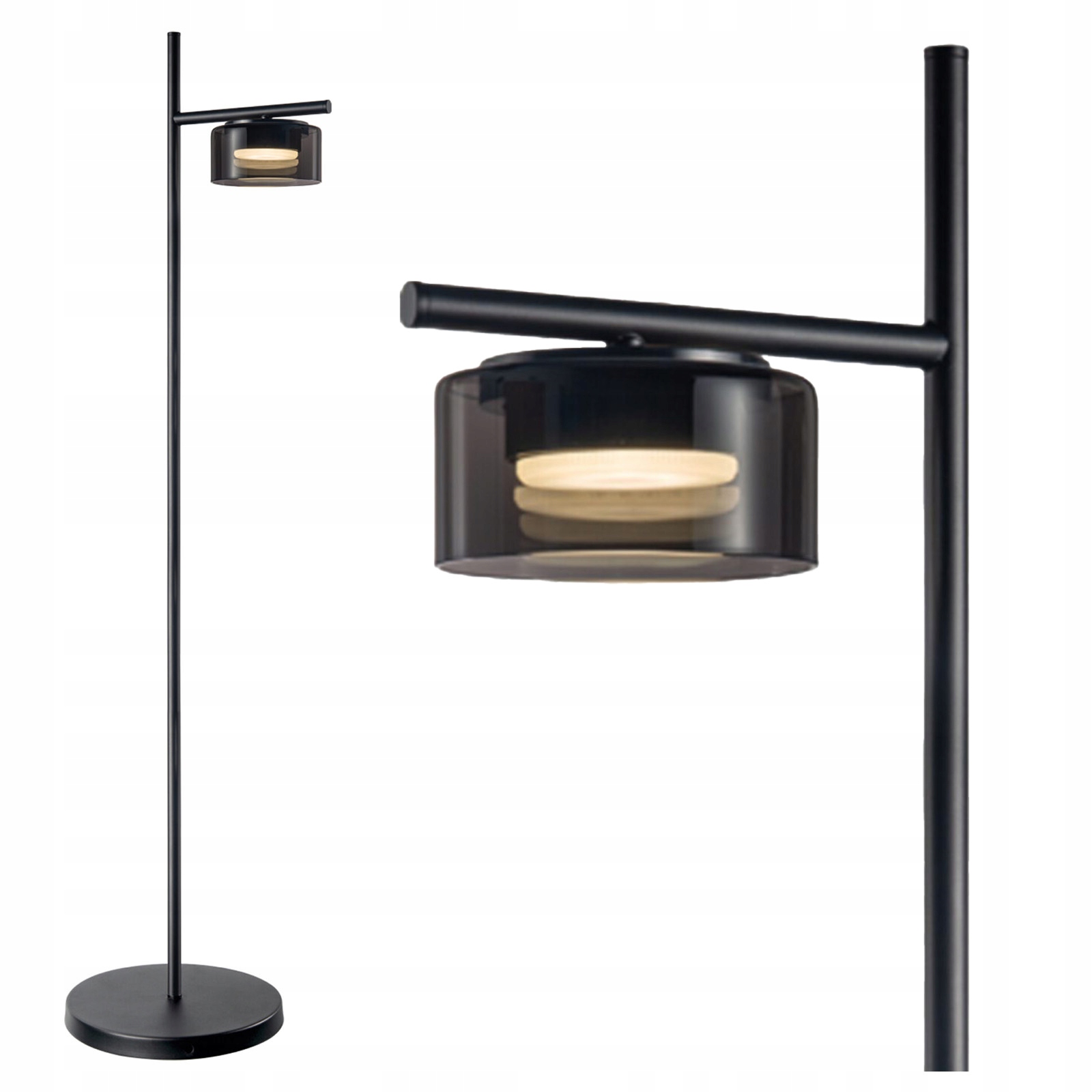 Stojací podlahová lampa GX53 Černá Ofelia Sanico Goldlux