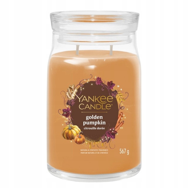 Yankee Candle Golden Pumpkin velká vonná svíčka 567 g