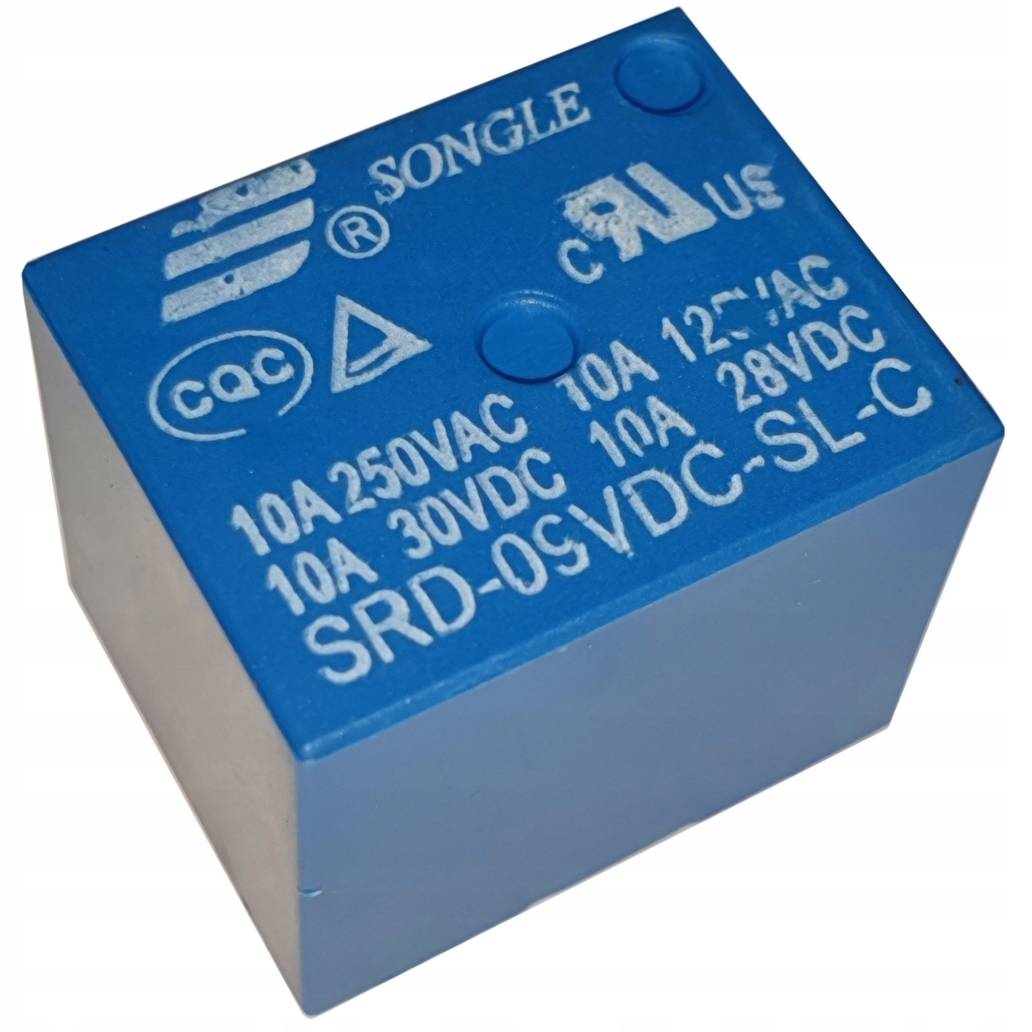 

Przekaźnik SRD-9VDC-SL-C 9V 10A przełączny Songle