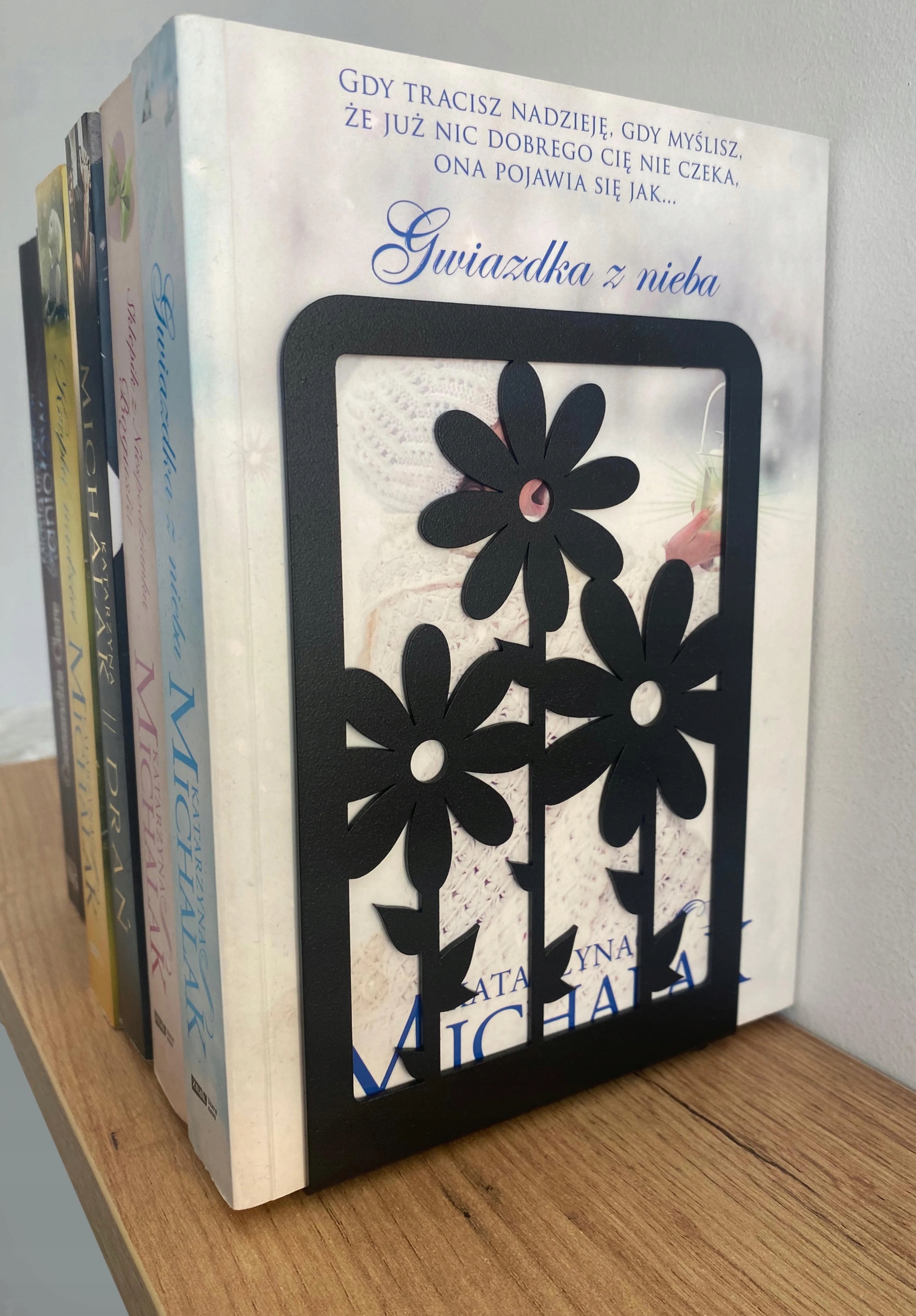 Podpórka do książek czarna KWIATEK + GRATIS Kod producenta KWIATEK