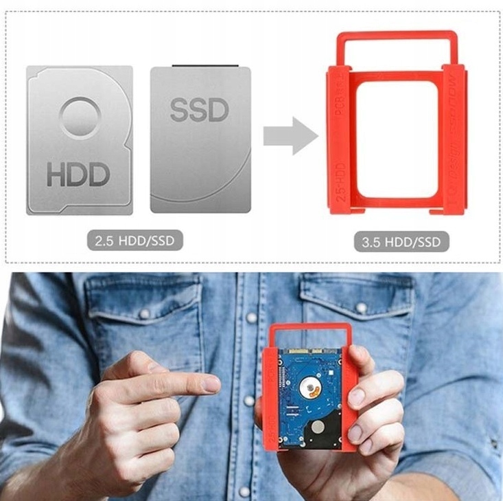 ADAPTER SANKI KIESZEŃ DO DYSKU SSD HDD 2.5 NA 3.5 Producent BNTrade