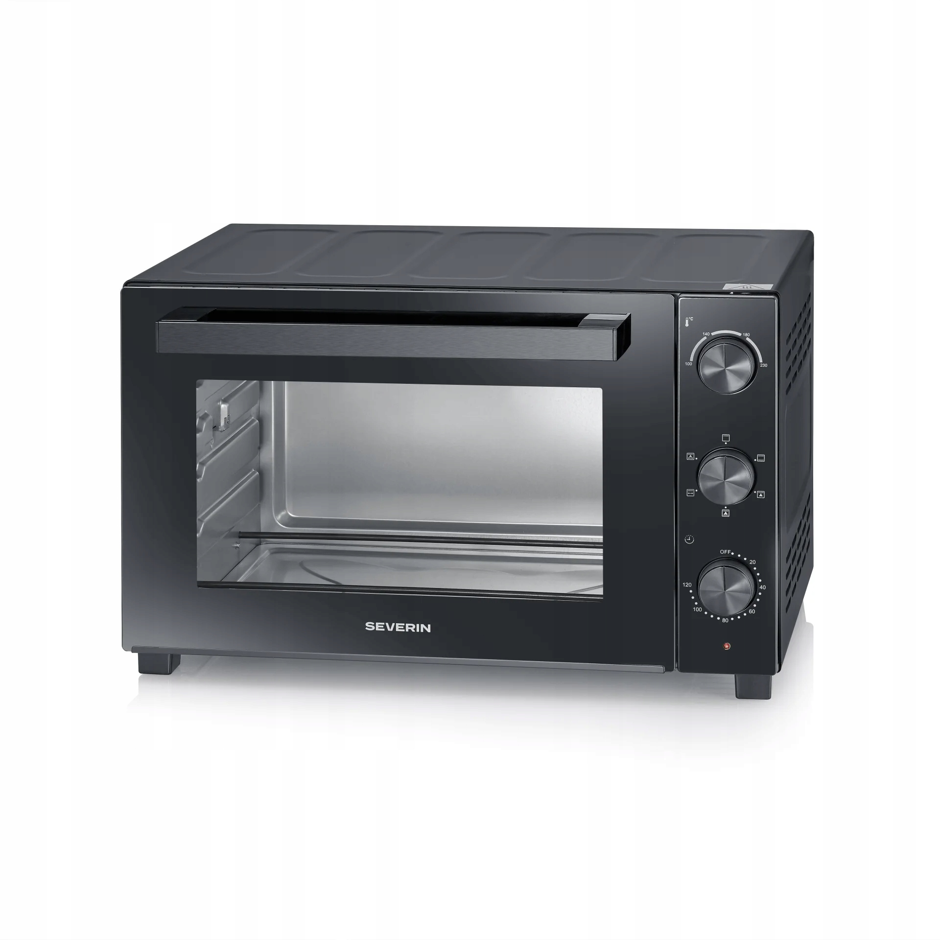 Severin TO2076 Mini trouba 46L 1800W termocirkulace gril XXL černá