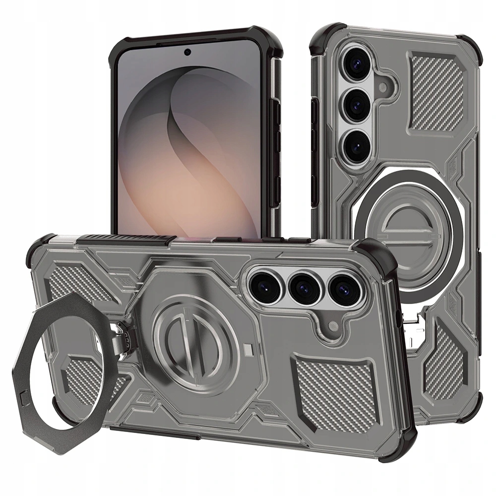 Techsuit Carbon Shield Pro etui do Samsung Galaxy S26 dymowo-czarne