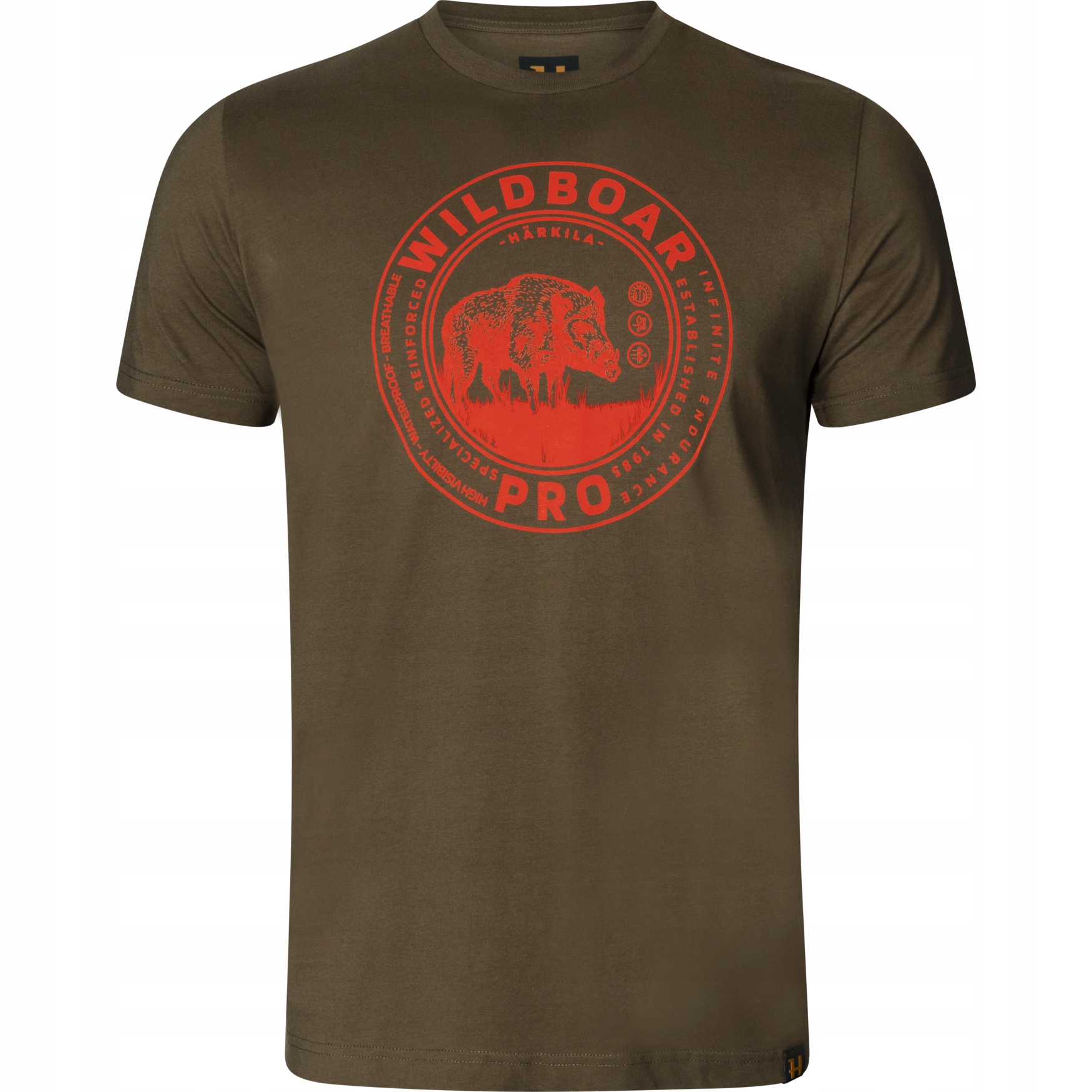 Koszulka Harkila Wildboar S/s Zielone (10290002900) 4XL