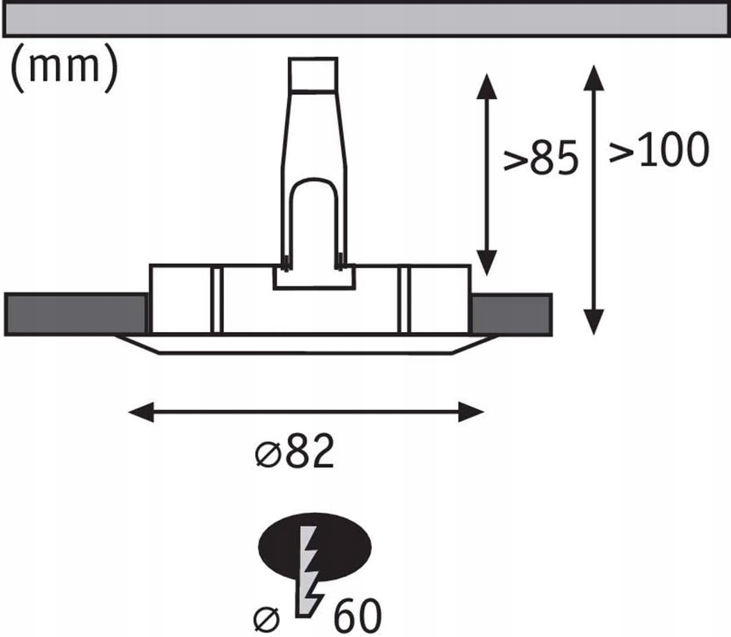 Paulmann Halogen, zestaw oczko sufitowe okrągłe LED 3x4,5W chrom Marka Paulmann