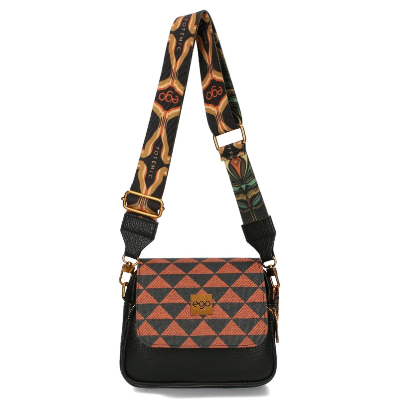 Ego Polská Dámská Kabelka Přes Rameno S Potiskem A Klopou Eko Kůže