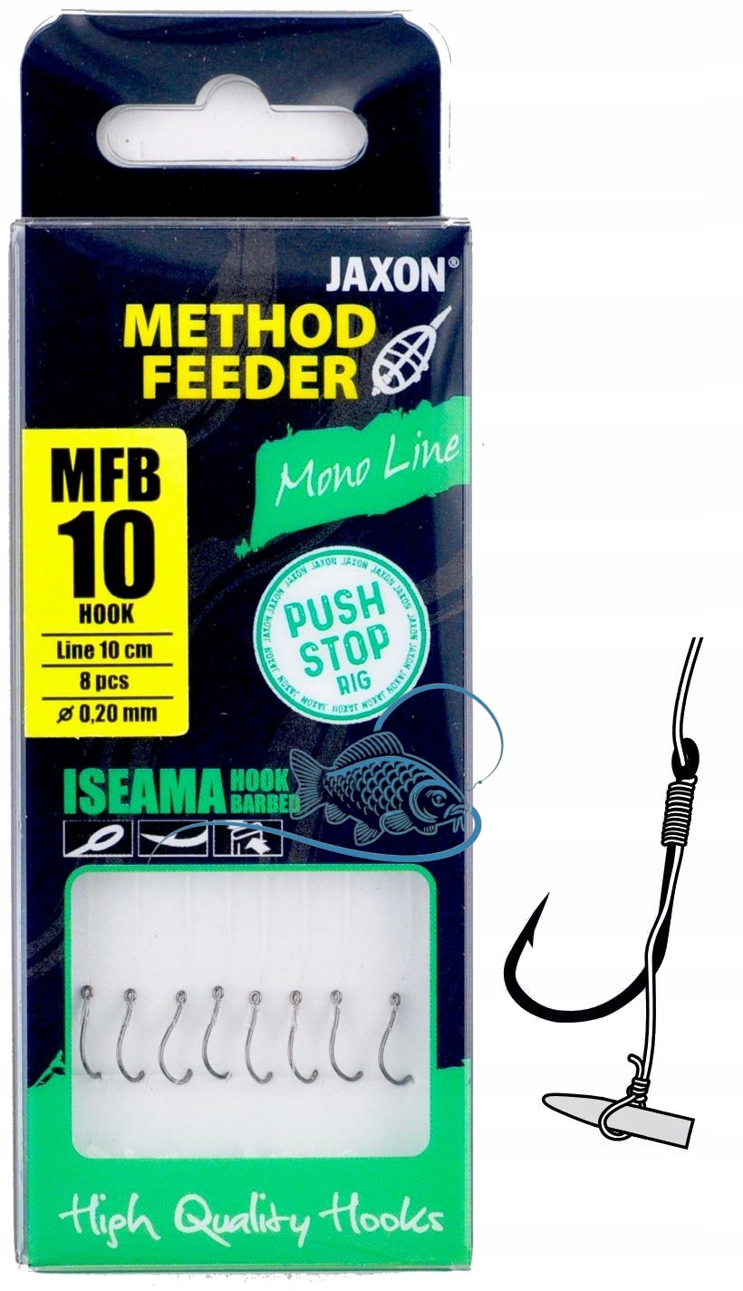 r.10 Haczyki Gotowe Przypony Ze Stoperem Method Feeder Iseama Do Metody Mfb