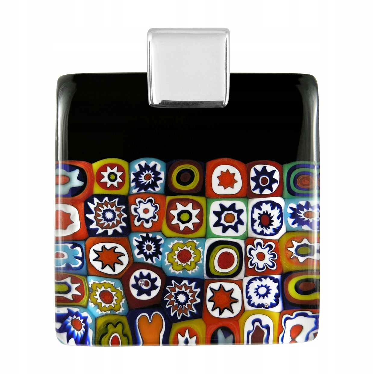 Dámský vícebarevný přívěsek Harf sklo murano