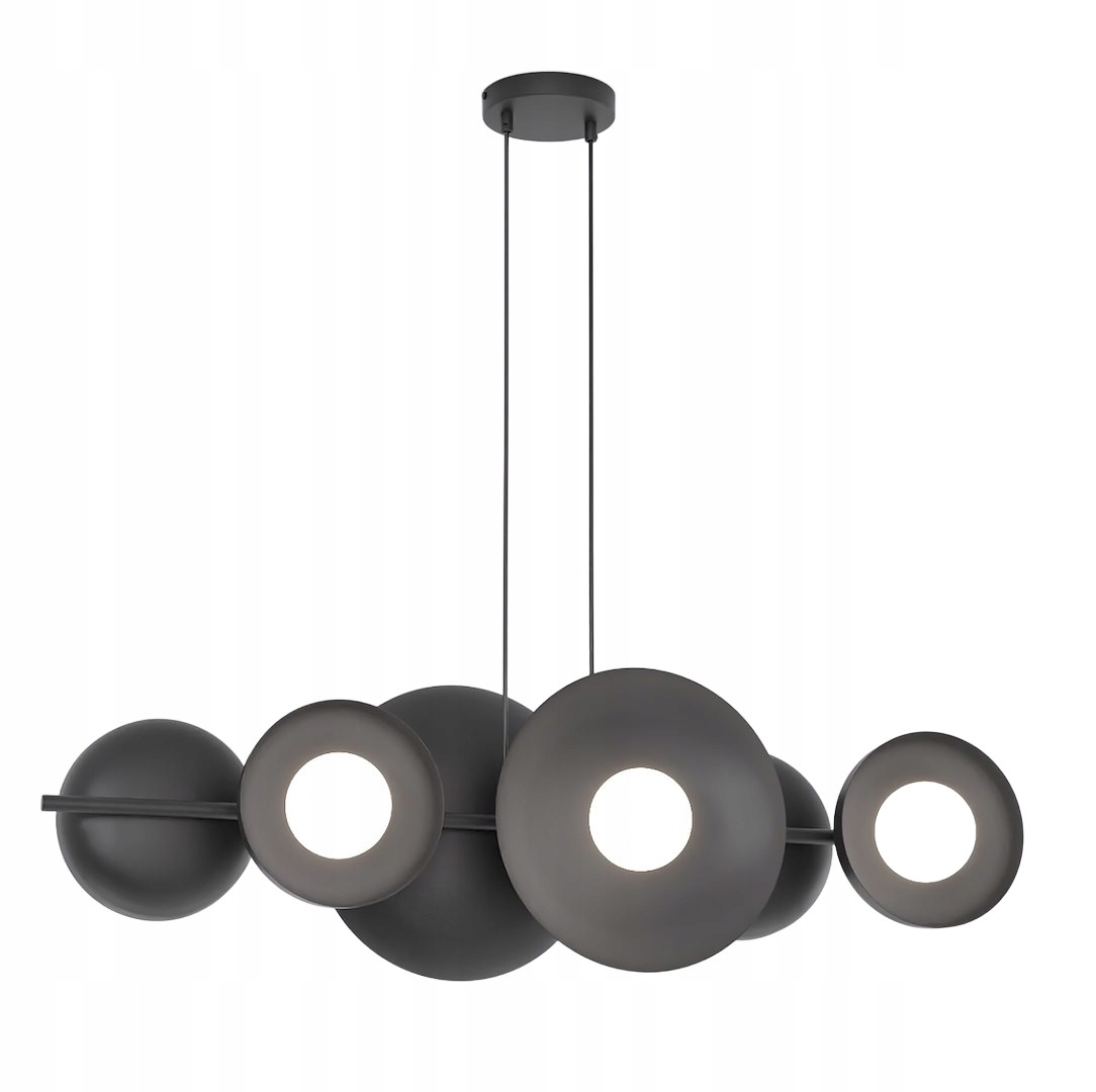 Černá závěsná lampa Volum 6 – minimalistická, designová, moderní