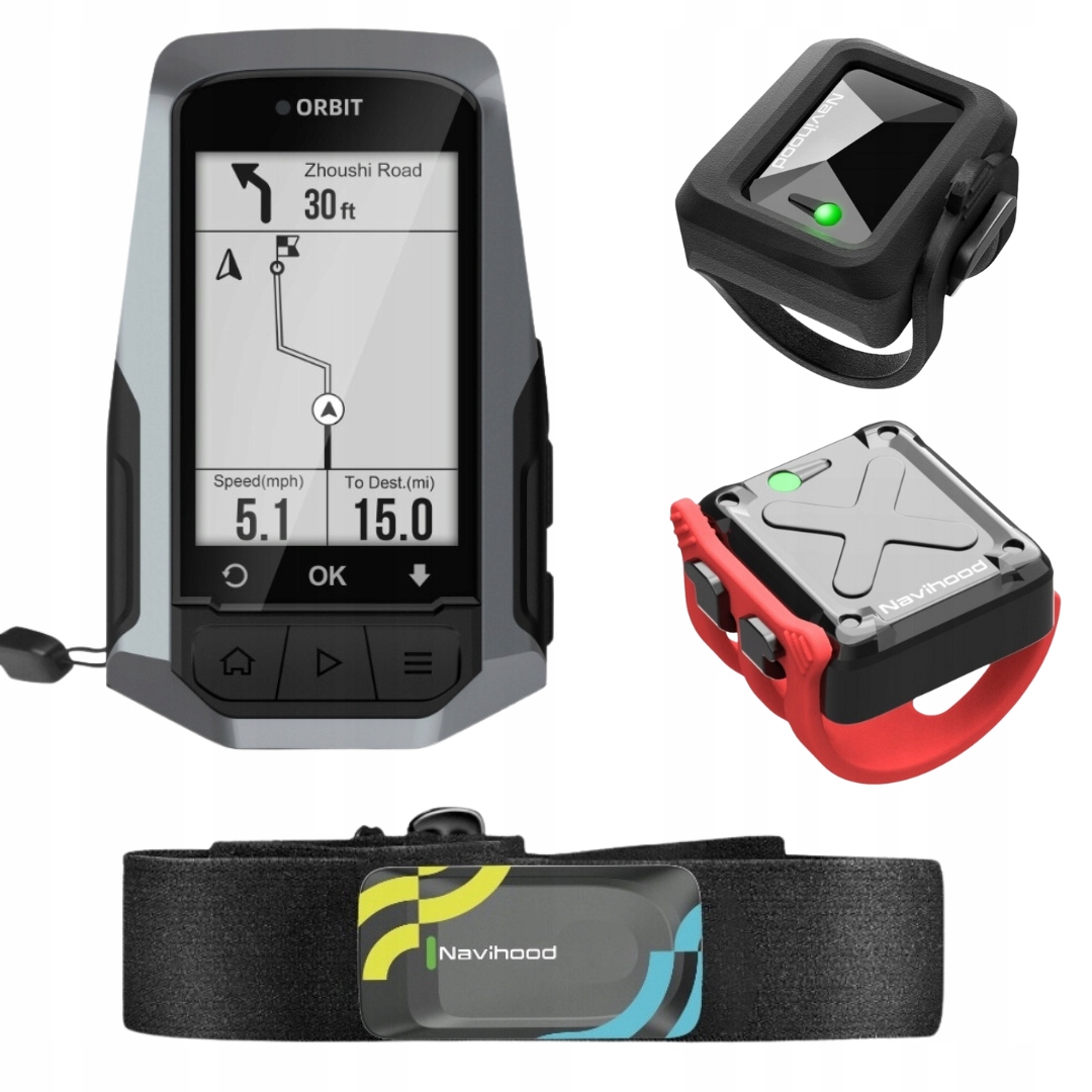 Počítač Na Kolo Gps Navigace+kolo Senzory Kadence+pulzometr Sada