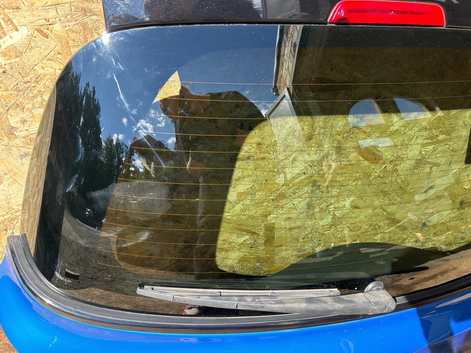 trunk door boot rear part Opel Adam blue