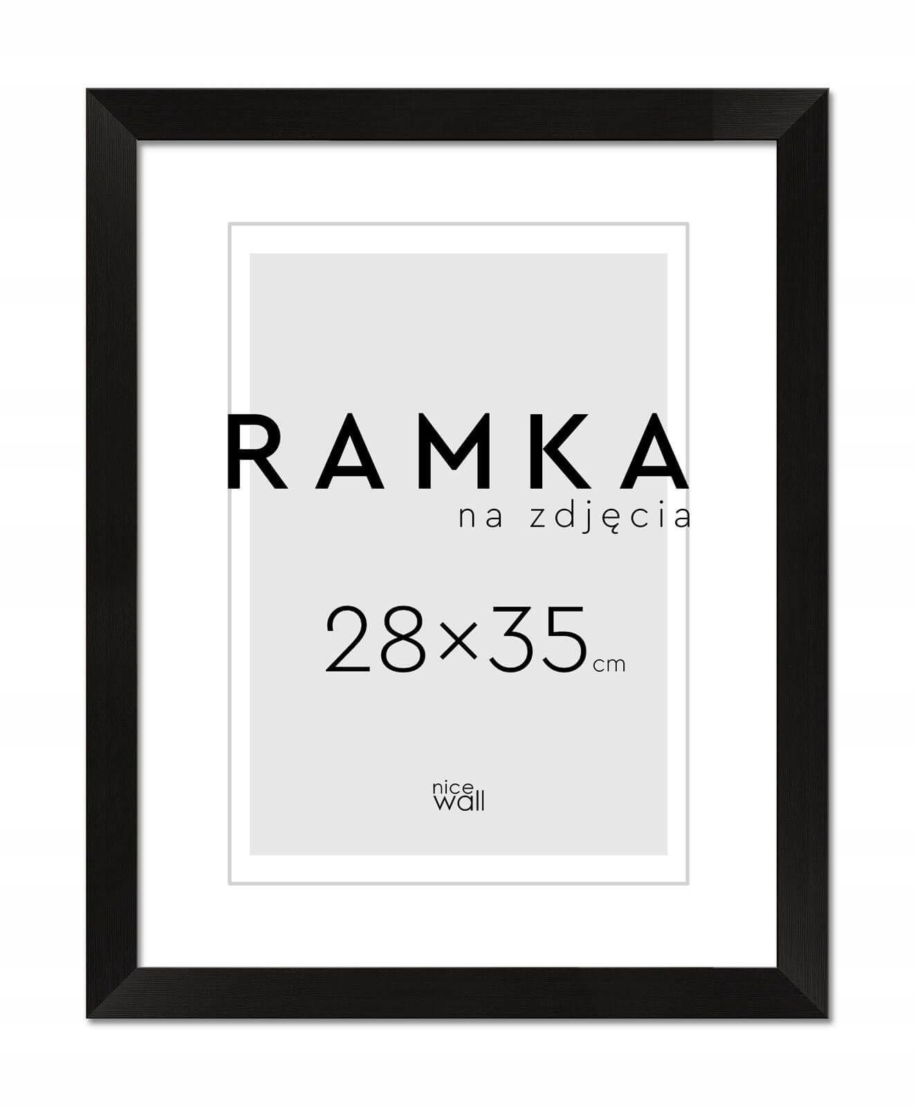 

Rama na zdjęcia 28x35 cm 35x28 cm Czarna