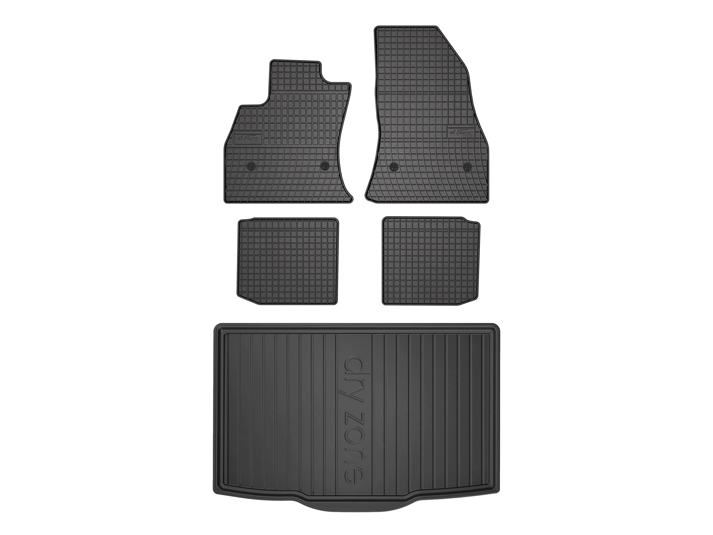 Koberčeky SolidPRO rohož DryZone pre: Fiat 500L 2012-2022 5 dielov