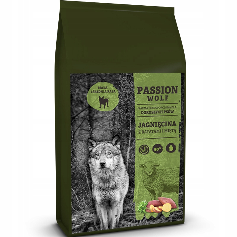 Passion Wolf Adult Mini Small Lamb Jagnięcina z Batatami i Miętą 6kg