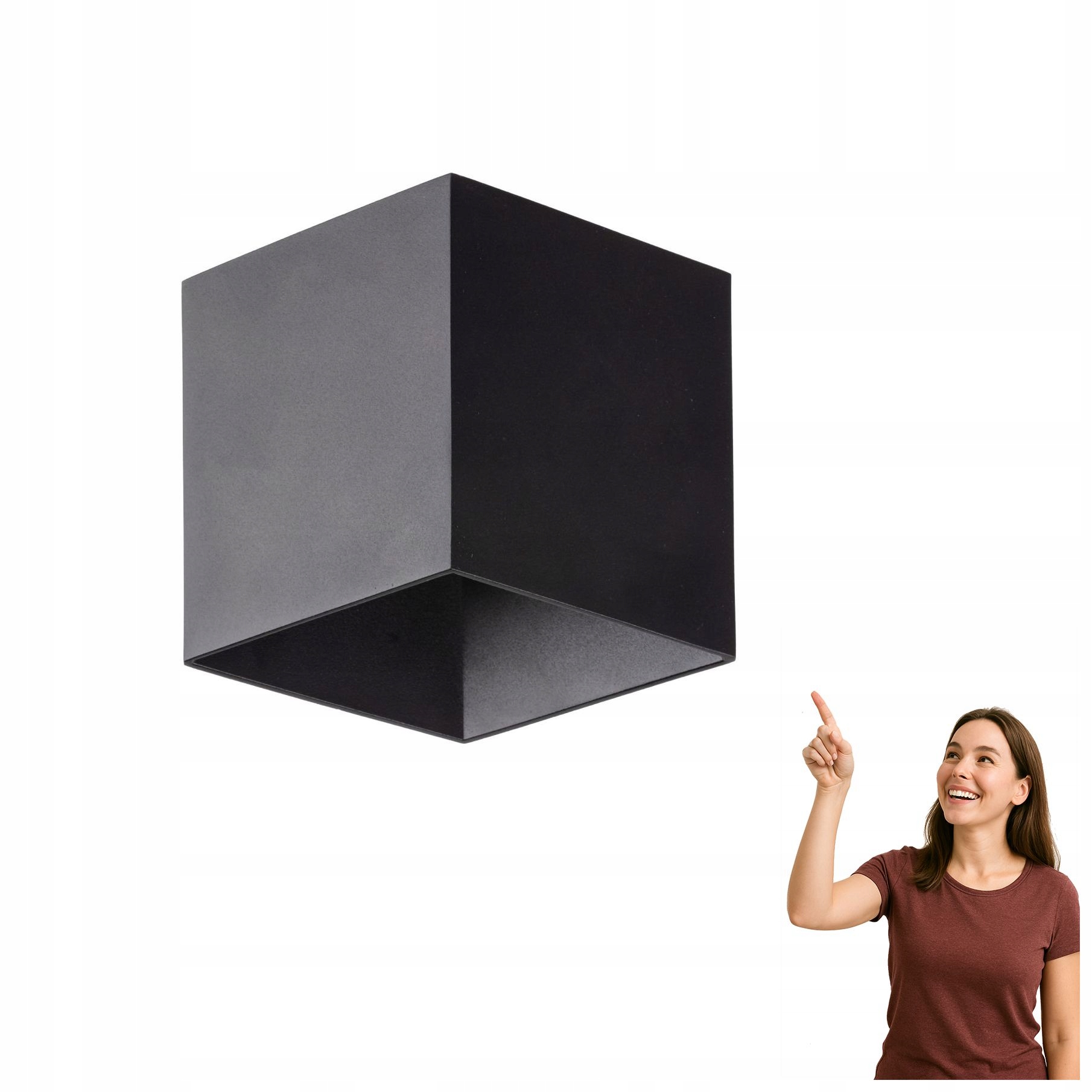 Nástěnné Led nástěnné svítidlo 5W IP54 Cube Black 18182 Tk Lighting