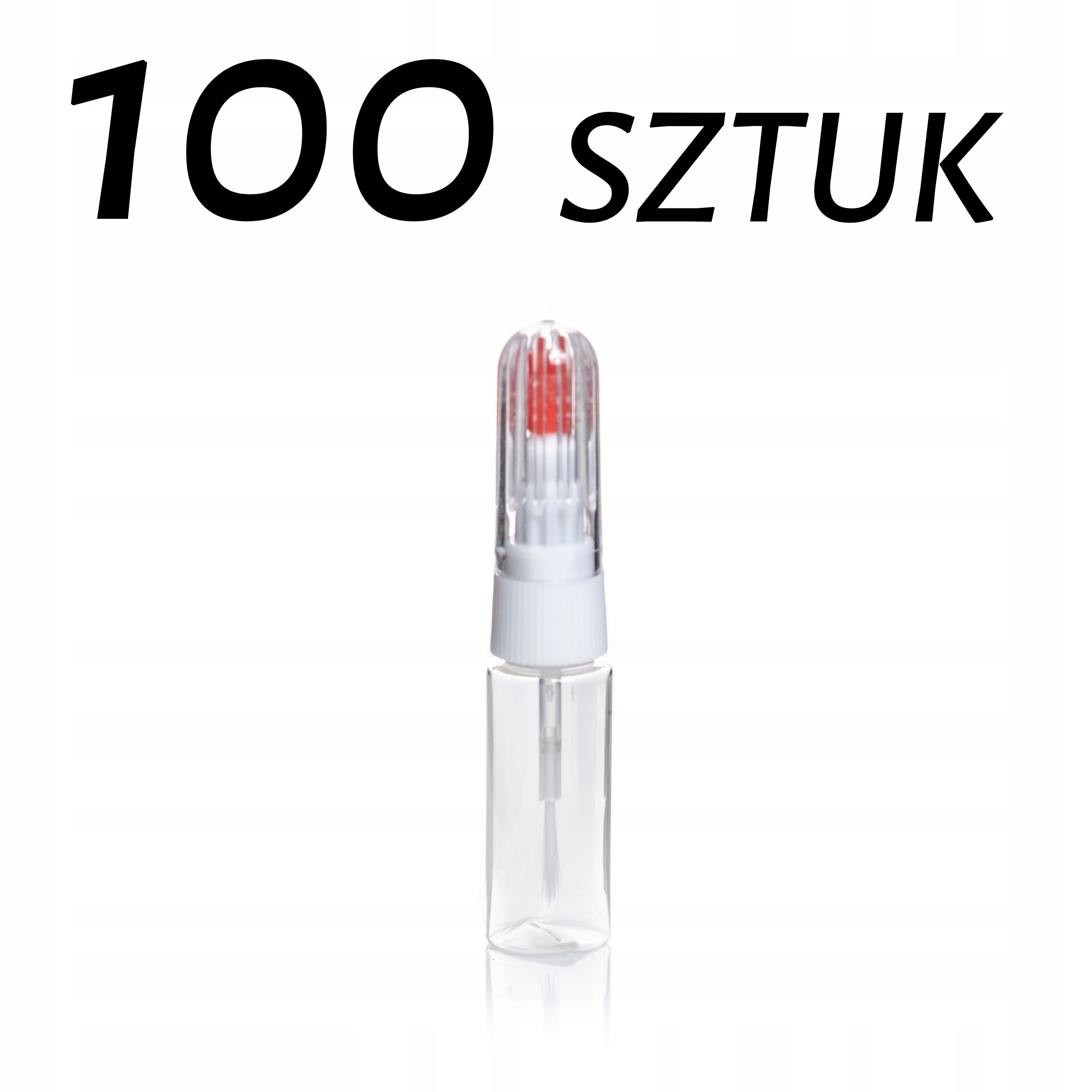 

Buteleczka Zaprawkowa 10ml Igła, Pędzelek 100szt