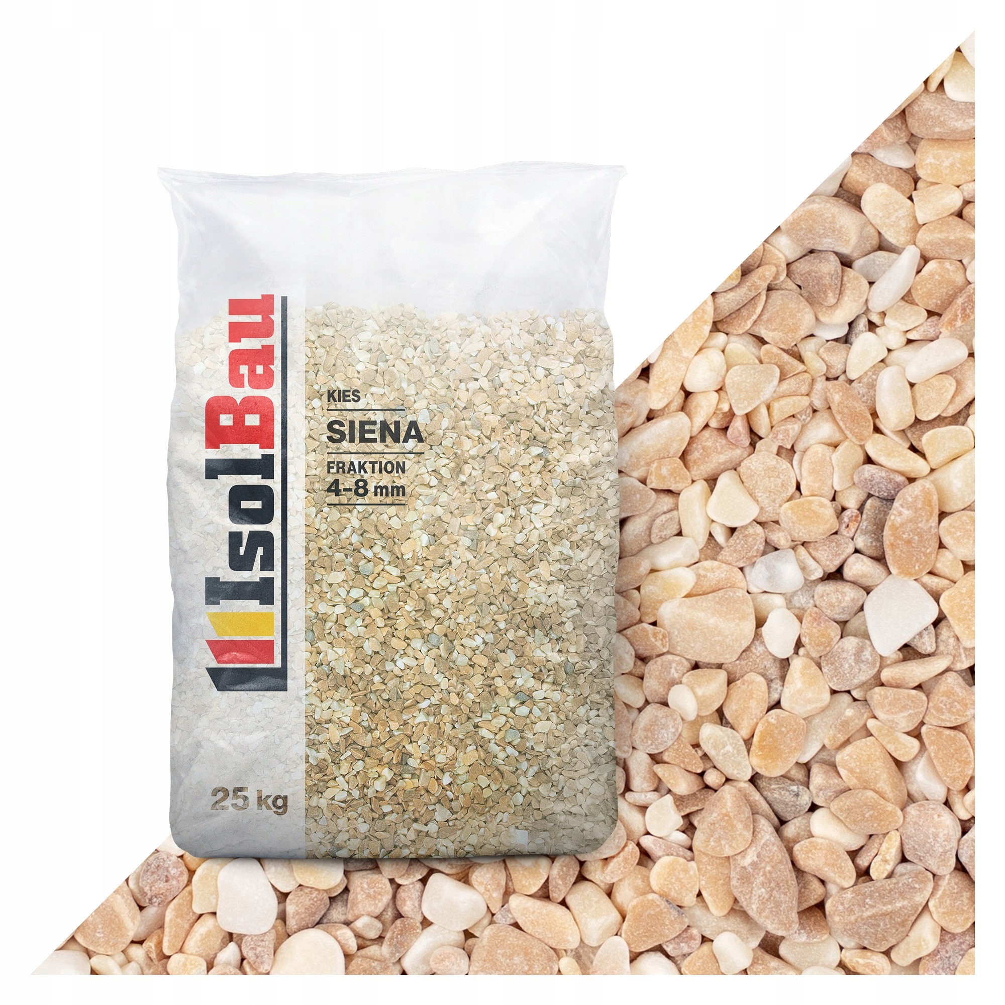 IsolBau Mramorová drť Marmorkies Giallo Sienna 4/8 mm 25 kg