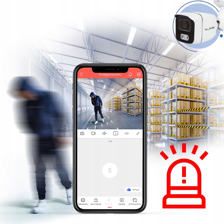 Kamera IP BLOW 8MP Metal IP67 PoE Starlight ONVIF Marka Blow