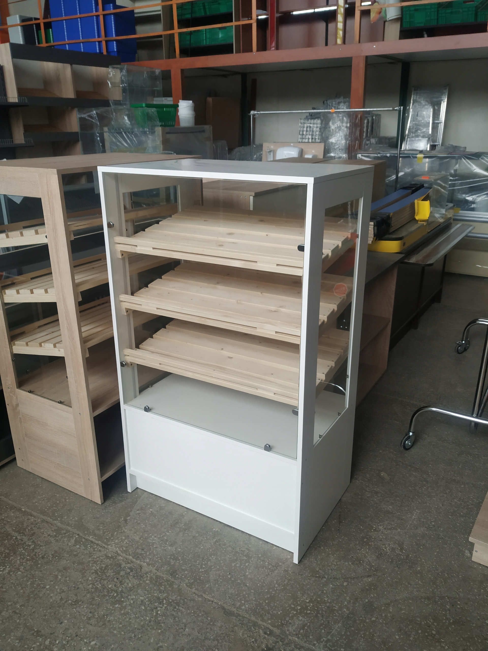 Gablota Cukiernicza Neutralna 80 cm LED Biała