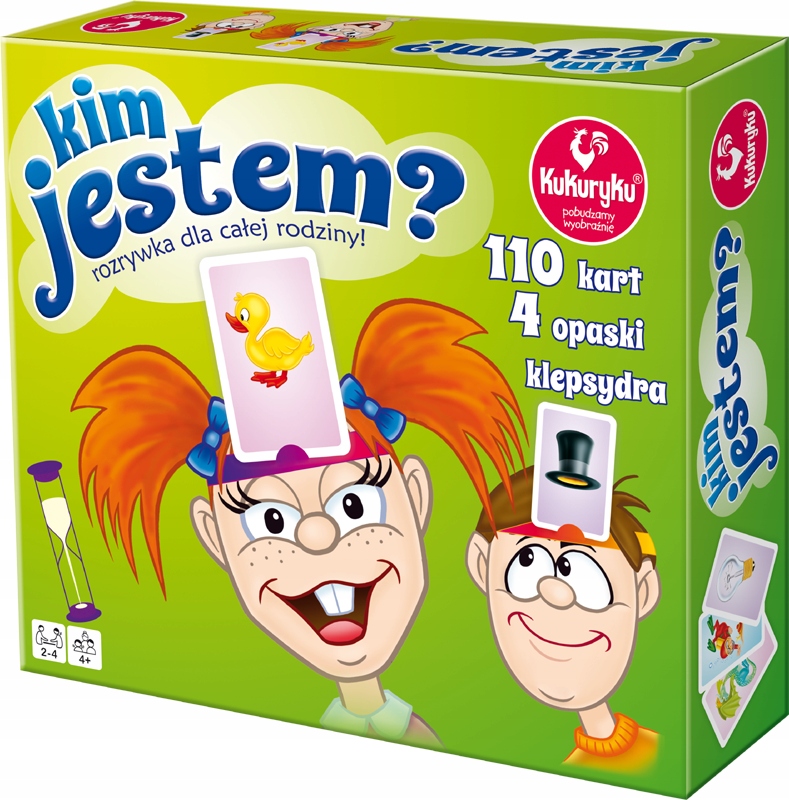 Kim jestem? Gra Planszowa Rodzinna Dla Dzieci Kukuryku