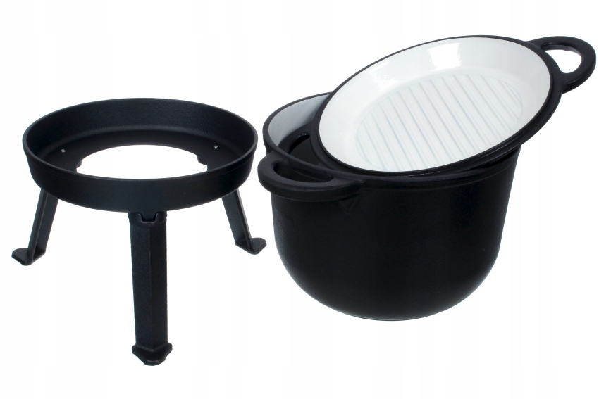 Kociołek żeliwny emaliowany 8 L / wersja 3w1 Kod producenta Kociołek żeliwny emaliowany 8 L