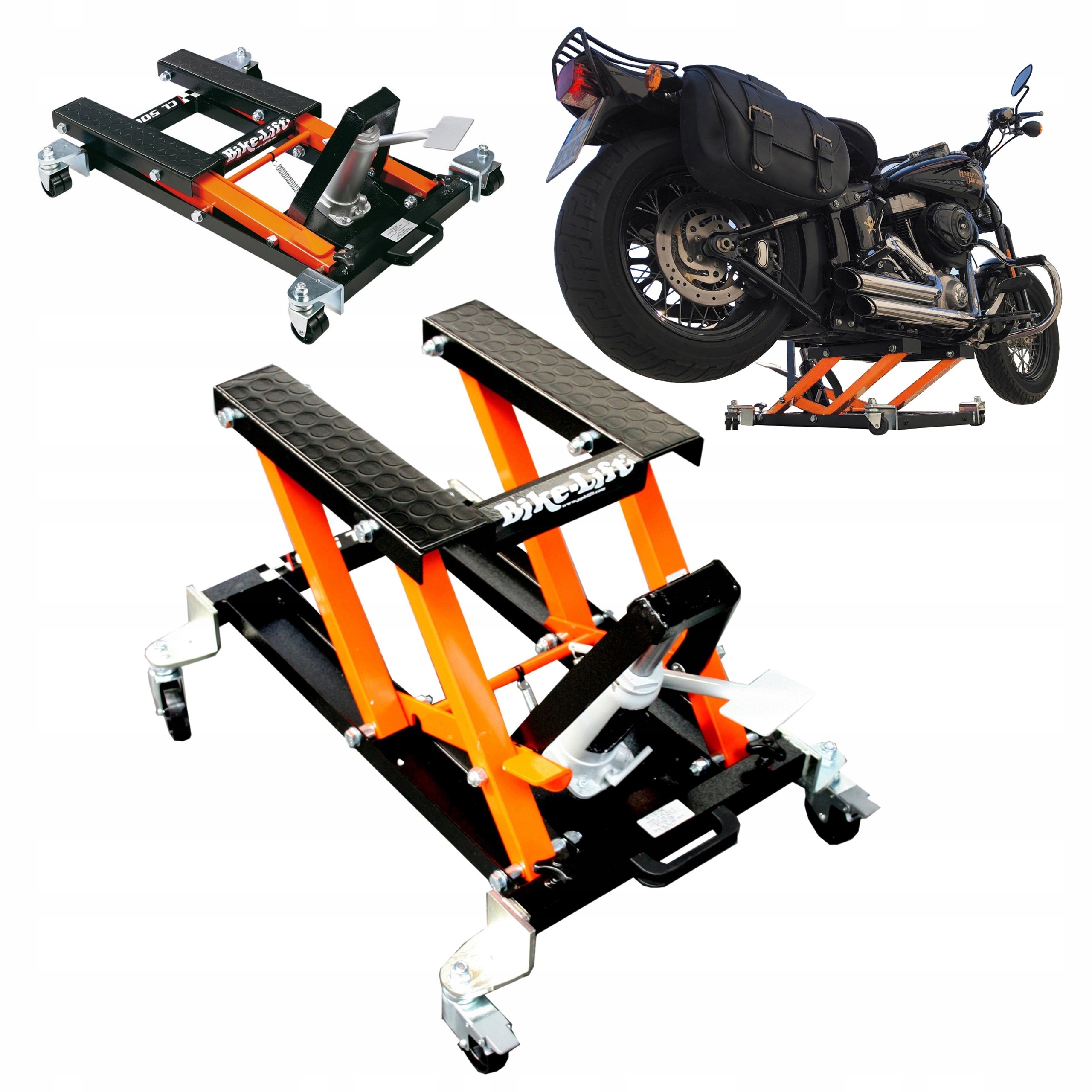 Oceľový Hydraulický Zdvihák Na Motocykle Pre Ťažké Motocykle CFL-500 Kg