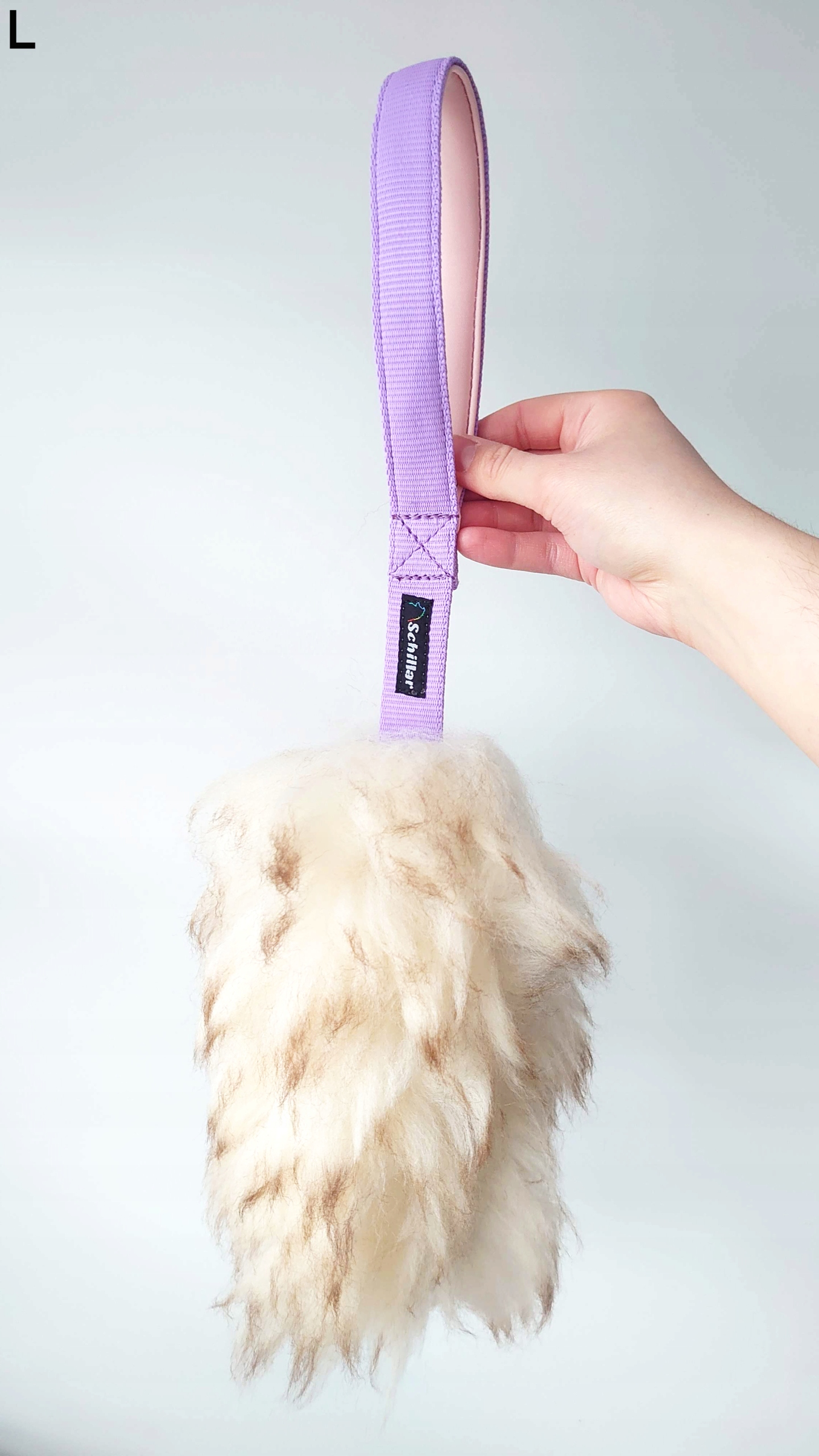 Přetahovadlo hračka z přírodní ovce velikost L pro psa, barevný muflon