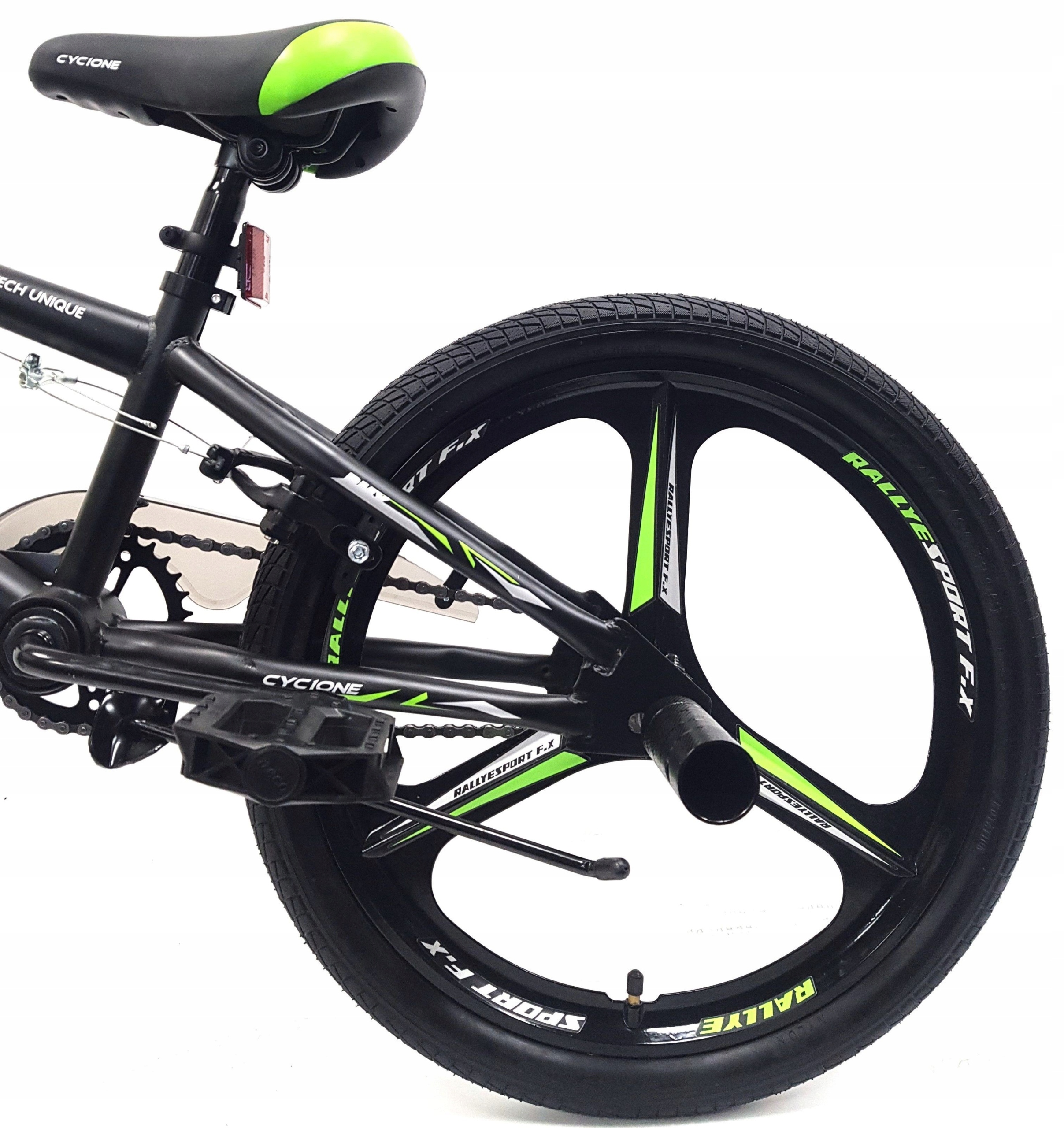 Rower BMX Uniwersalny 20 Wyczynowy Stalowy Pegi Rotor 360 Dzwonek Odblaski Model BMX