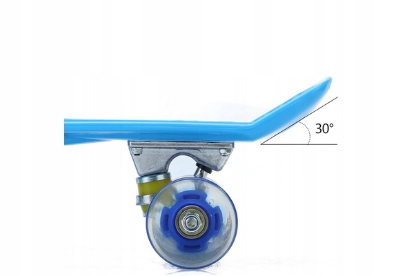 DESKOROLKA FISZKA ŚWIECĄCE KOŁA LED Szerokość 15