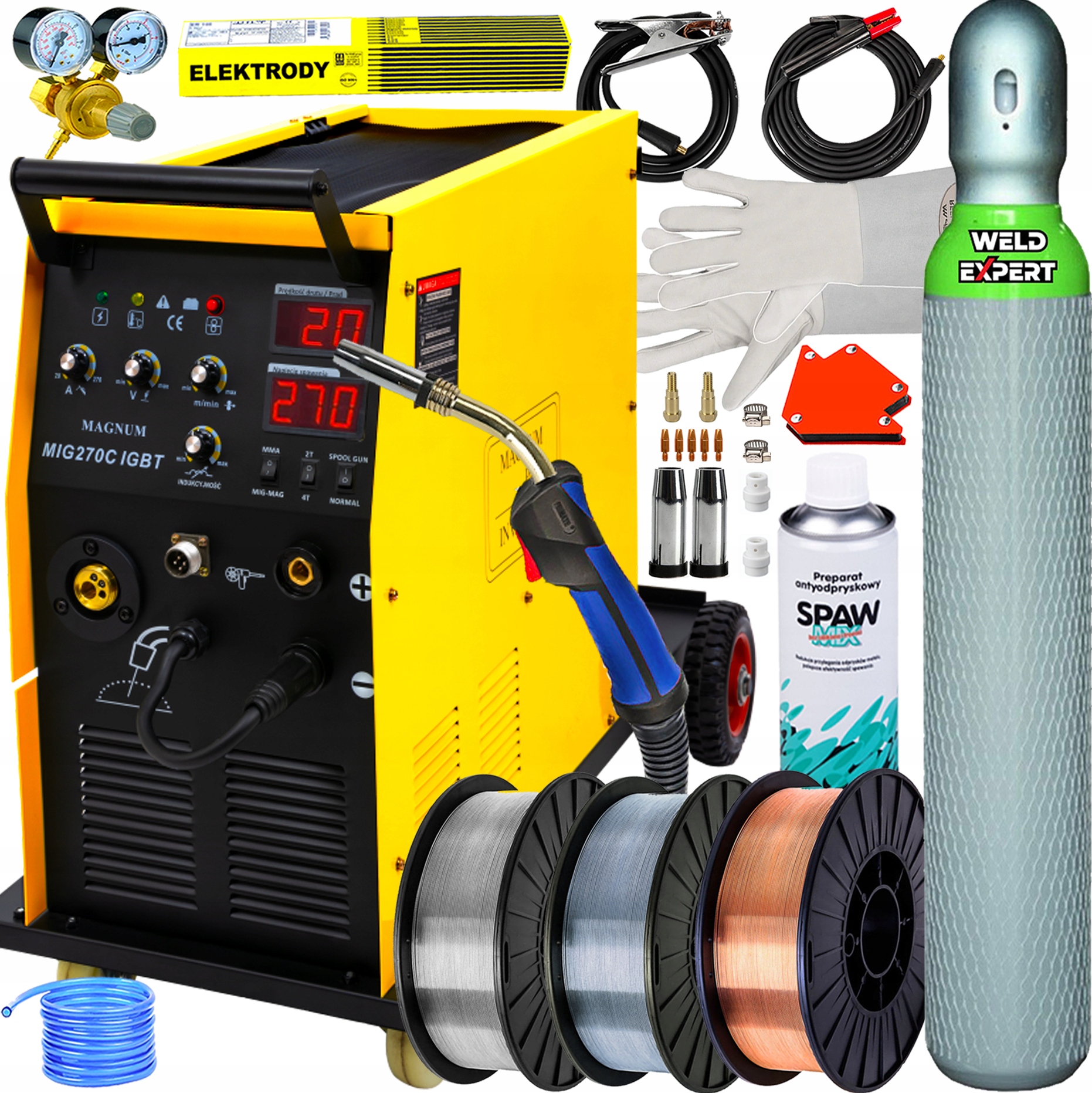 SPAWARKA MIGOMAT MAGNUM 270C IGBT MIG/MAG TIG FLUX